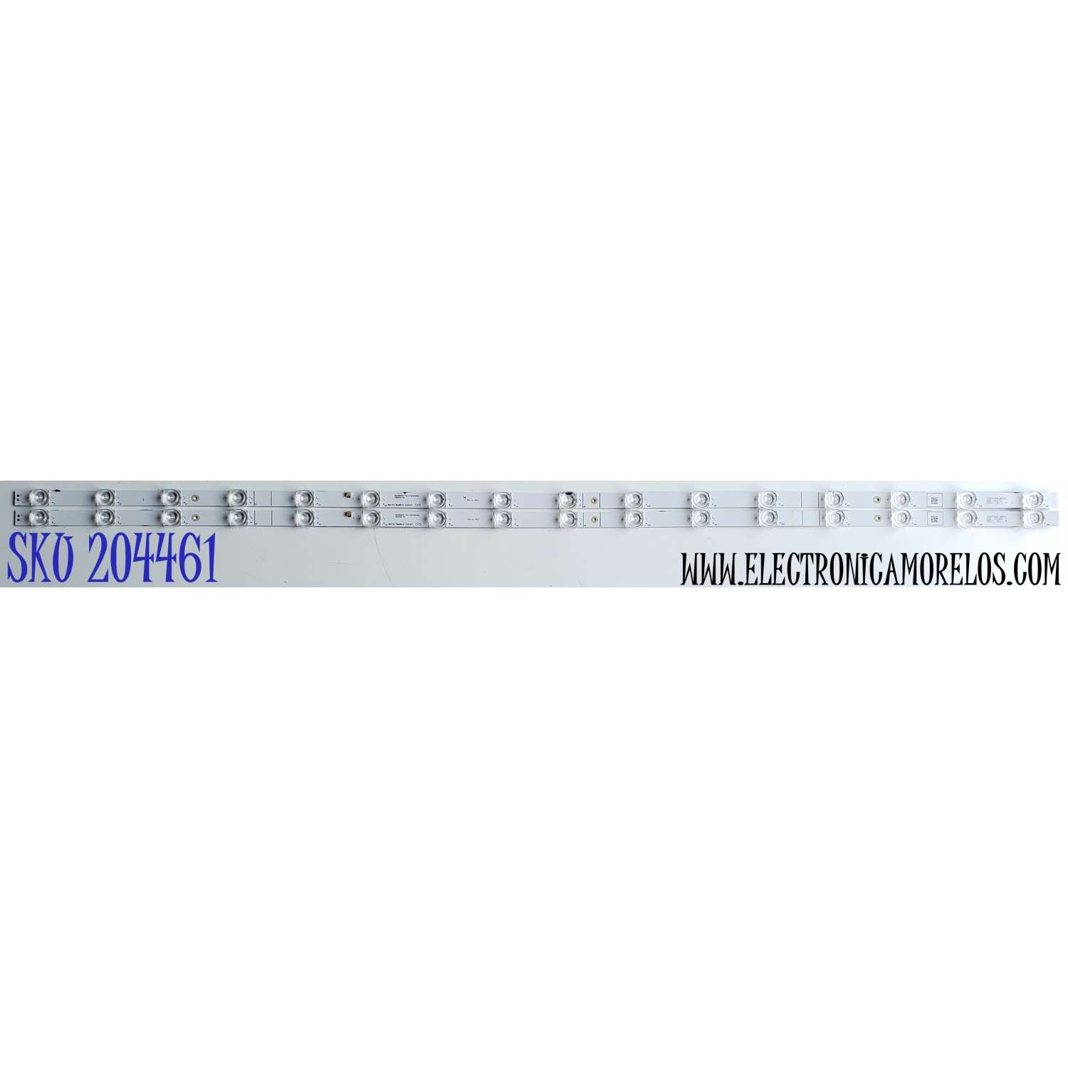 KIT DE LEDS ORIGINAL PARA TV HISENSE 2 PIEZAS / NUMERO DE PARTE LB500A5 V0 / HD500H1U91-T0L2+2023020102 / HD500H1U91-T0L2 / 2023020102 / 1307344 / PANEL HD500H1U91-T0L2\S0\SM\ROH / MODELOS 50A6K / 50A6KV / 50A65KV / 50R6030N