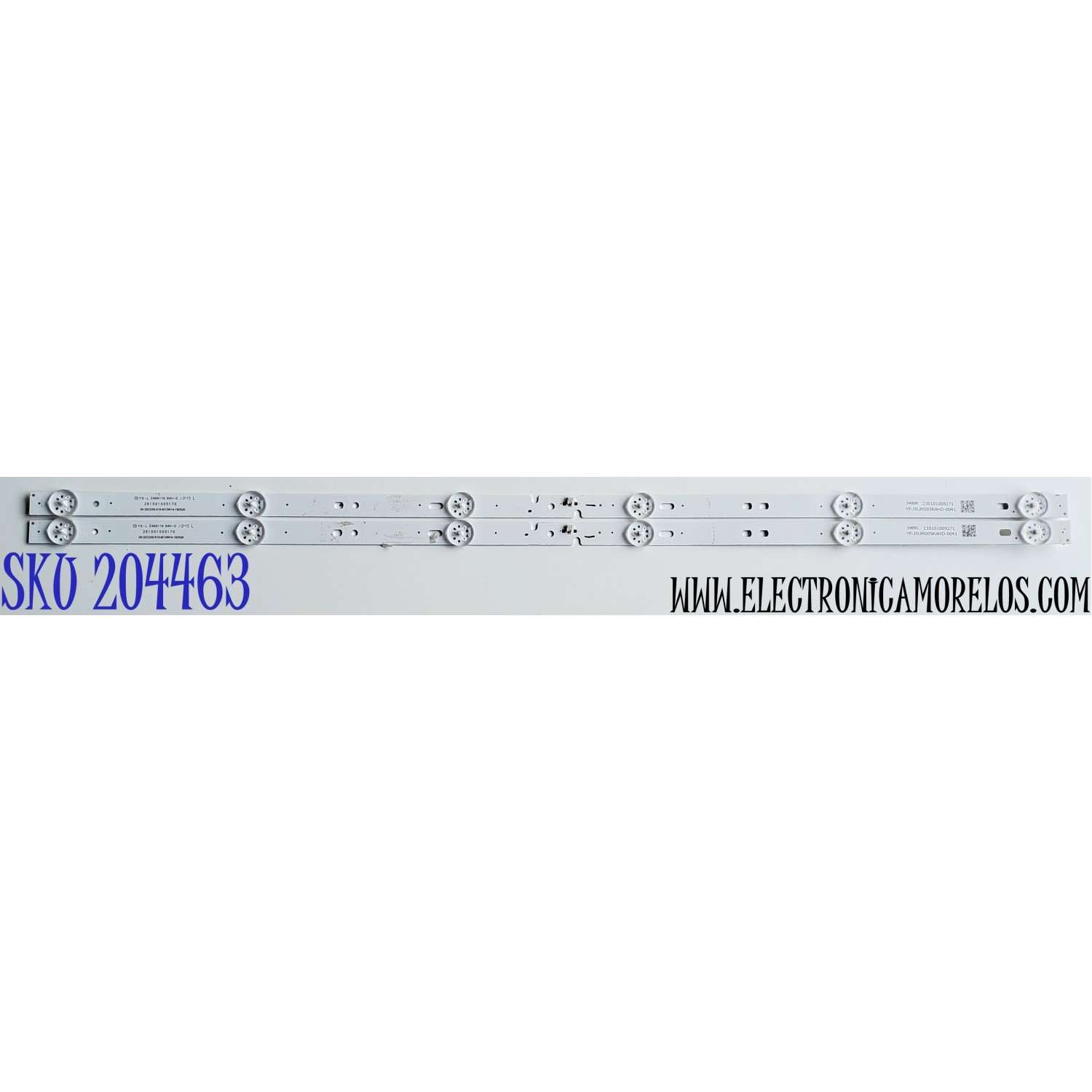 KIT DE LED'S PARA TV PHILCO ((2 PIEZAS)) / NUMERO DE PARTE 06-32C2X6-618-M13W14-180528 / 261501005170 / E469119 94V-0 / 230101009271 / PANEL HK315LEDM-JH3MH / DISPLAY PT320AT01-4 / MODELO PH32C10DSGWA