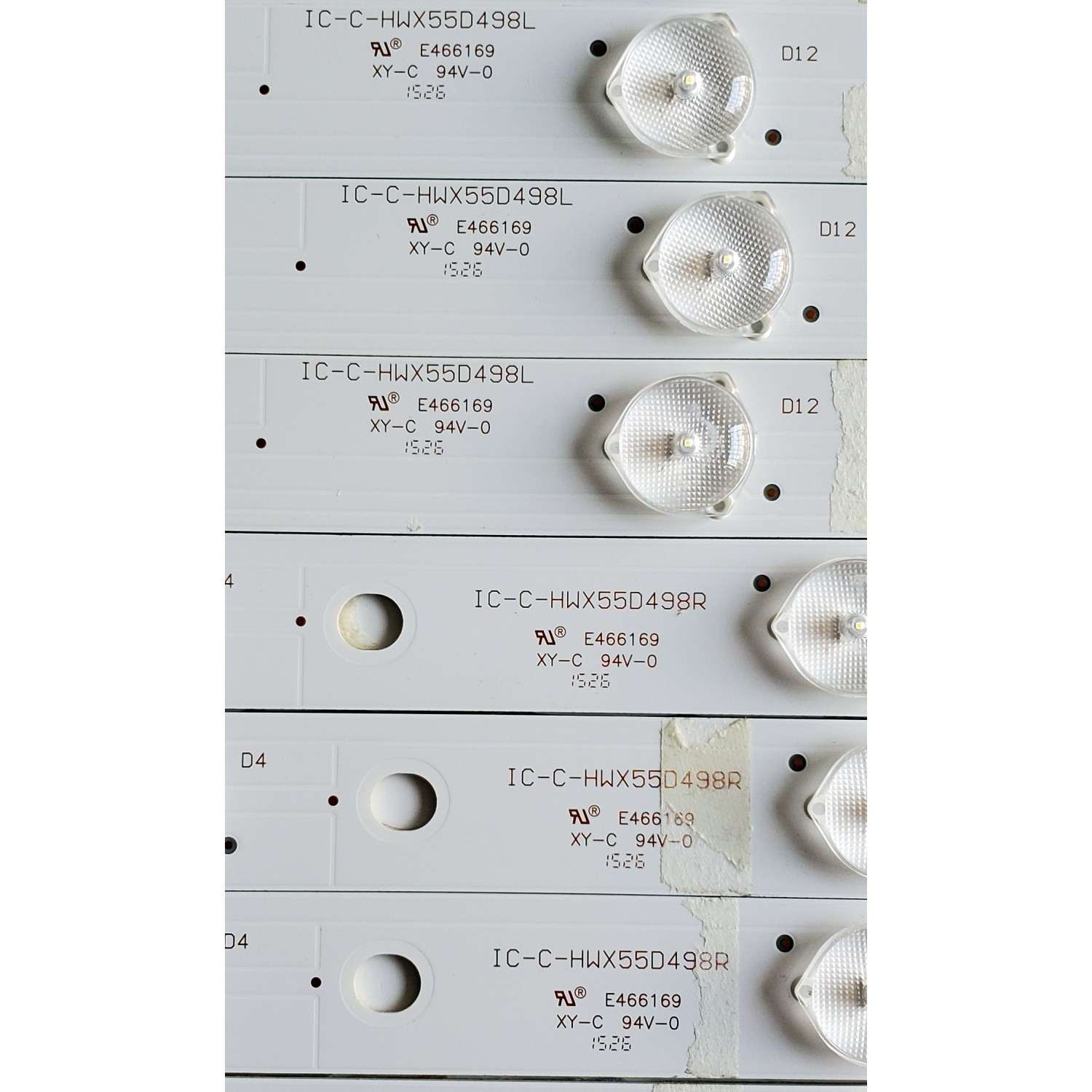 KIT DE LED'S PARA VIZIO ((12 PIEZAS)) / NUMERO DE PARTE IC-C-HWX55D498L / IC-C-HWX55D498R / HWX55D498 / E466169 / 05638005055132E / PANEL T550HVN08.1 / MODELO E55-C2 - Imagen 6