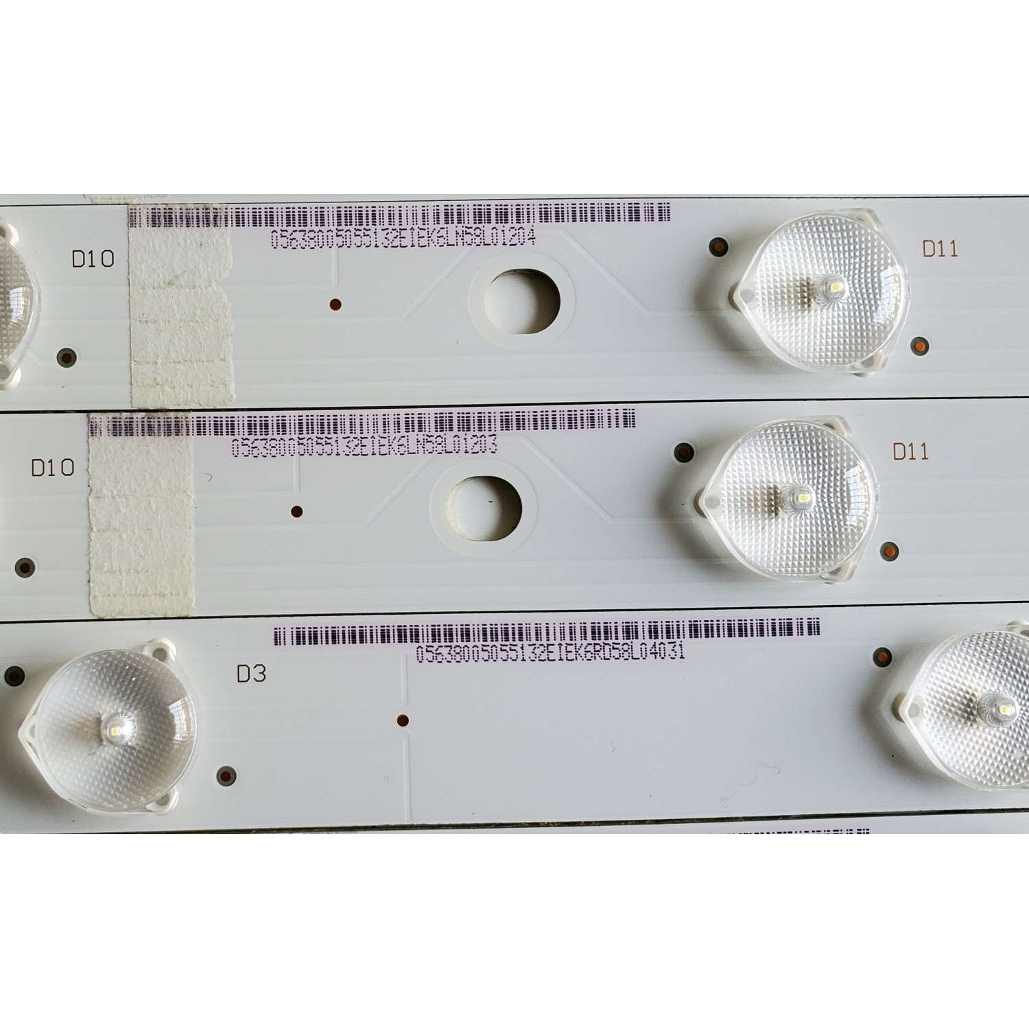 KIT DE LED'S PARA VIZIO ((12 PIEZAS)) / NUMERO DE PARTE IC-C-HWX55D498L / IC-C-HWX55D498R / HWX55D498 / E466169 / 05638005055132E / PANEL T550HVN08.1 / MODELO E55-C2 - Imagen 3