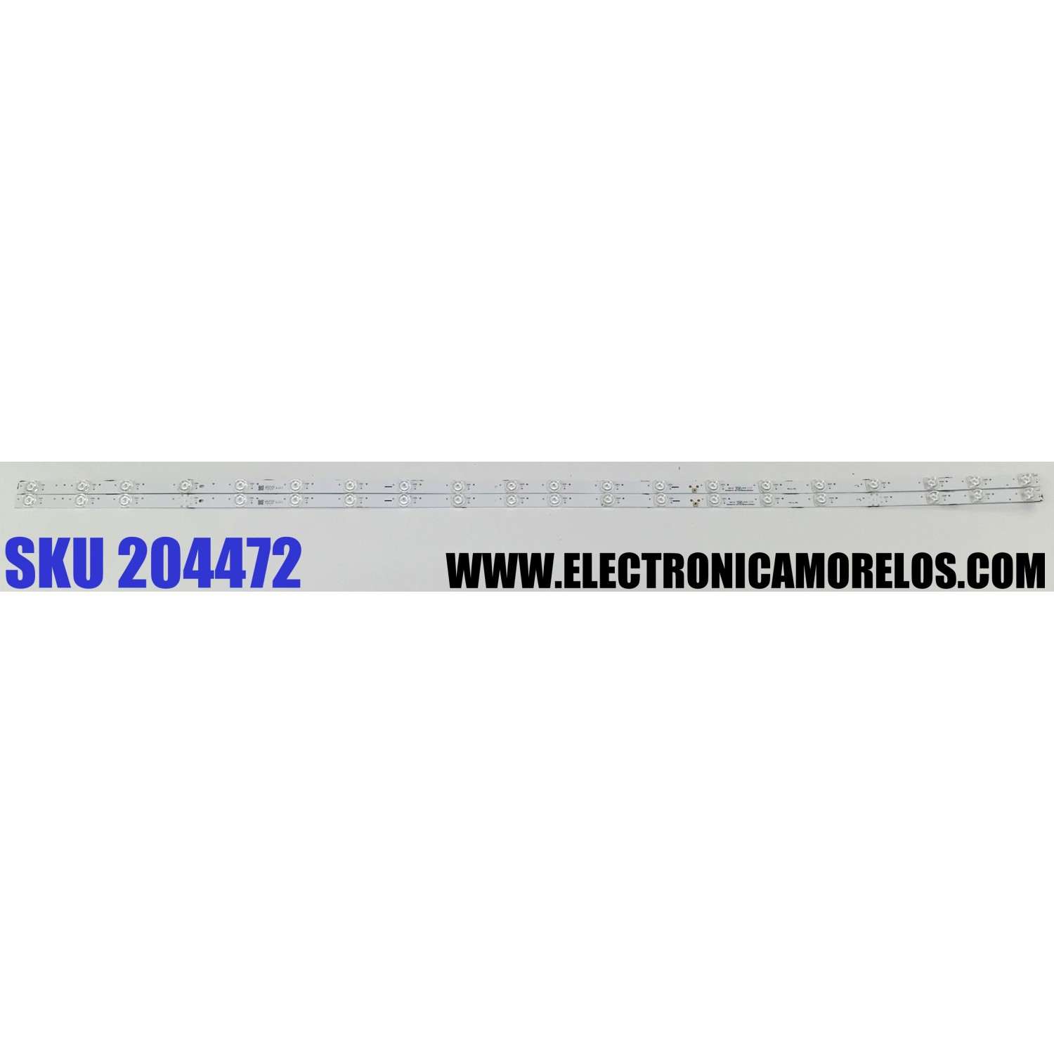 KIT DE LEDS ORIGINAL PARA TV HISENSE 2 PIEZAS / NUMERO DE PARTE LB5509U.0 / HD550H1U712-T0L1 / 202306140 / 1315107 / E493461 / HD550H1U712-T0L1/202306140/LB5509U.0 / MODELO 55A76K / 55QD65NF