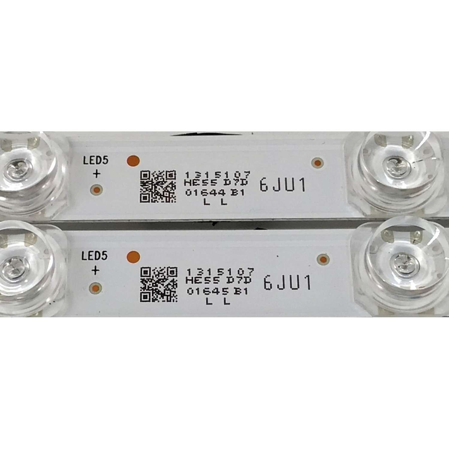 KIT DE LEDS ORIGINAL PARA TV HISENSE 2 PIEZAS / NUMERO DE PARTE LB5509U.0 / HD550H1U712-T0L1 / 202306140 / 1315107 / E493461 / HD550H1U712-T0L1/202306140/LB5509U.0 / MODELO 55A76K / 55QD65NF - Imagen 2