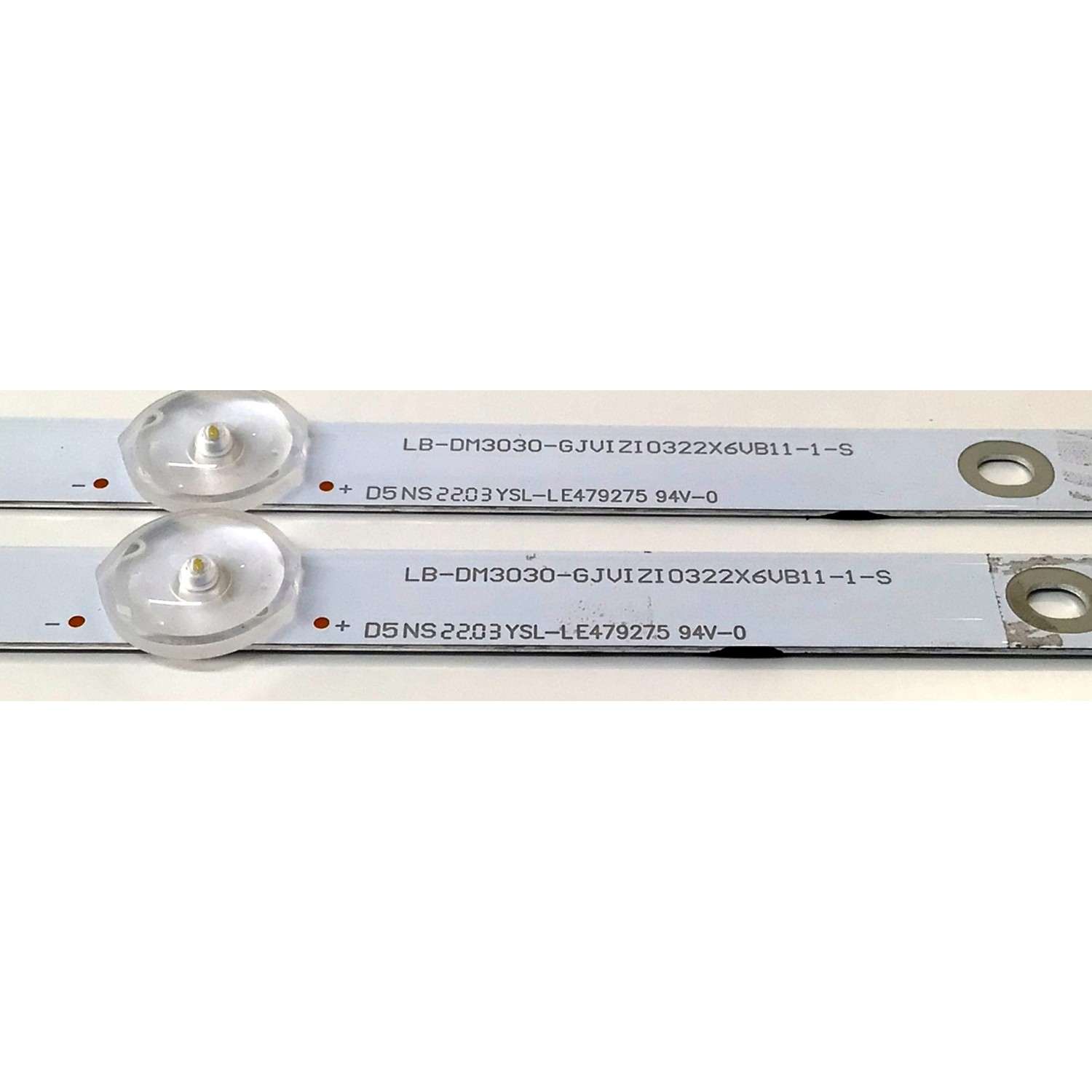 KIT DE LEDS ORIGINAL PARA TV VIZIO 2 PIEZAS / NUMERO DE PARTE LB-DM3030-GJVIZIO322X6VB11-1-S / LB-DM3030-GJVIZI0322X6VB11-1-S / E479275 / 210BZ06D0B334BCCGC / 32VB11-CKD / PANEL TPT320WF-AT011.H / DISPLAY T320HVN05.D / MODELO D32FM-K01 / D32f4-J01 - Imagen 3