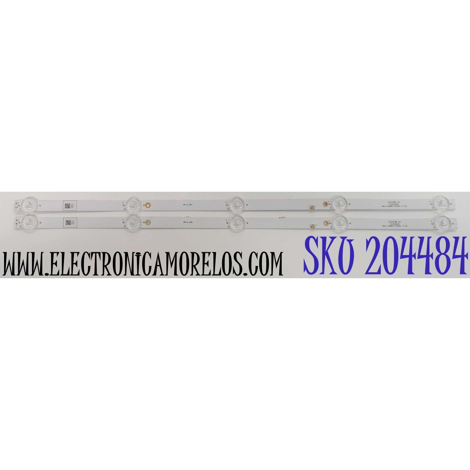 KIT DE LED'S PARA TV VIZIO ((2 PIEZAS)) / NUMERO DE PARTE LB3209M V0 / 20200608 / E493461 / HBH-L2 / PANEL HV320FHB-F40 / MODELO D32F-J04 LBNFCY