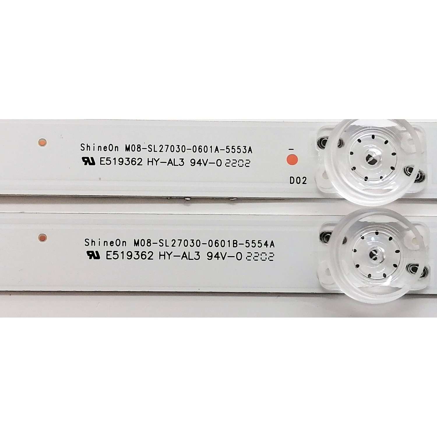 KIT DE LED'S PARA TV LG ((2 PIEZAS)) / NUMERO DE PARTE M08-SL27030-0601A-5553A / M08-SL27030-0601B-5554A / E519362 / 7700-627000-D020 / 7700-627000-D030 / DISPLAY LM270WF7 (SJ)(D4) / MODELO 27LQ625S-PU / 27LQ625S-PU.BUSLNRM - Imagen 4