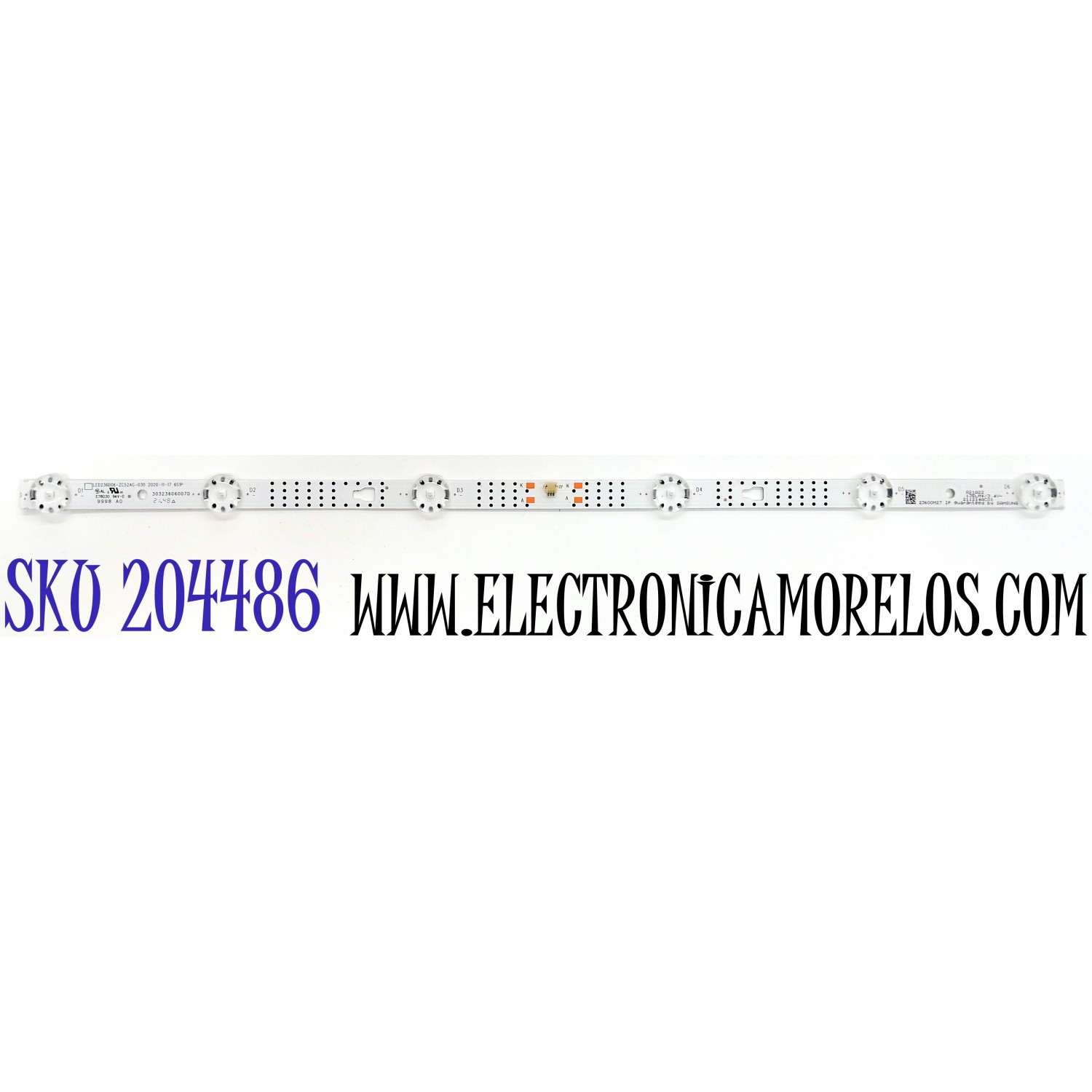 LED PARA TV INSIGNIA ((1 PIEZA)) / NUMERO DE PARTE LED236D06-ZC52AG-03D / 30323606007D / E78030 / 23600M27 / 211214AC01 / DISPLAY PN238CT01-1 VER.1.0 / PT236AT02-4 VER.1.1 / MODELO NS-24F202NA22 / NS-24DF310NA21