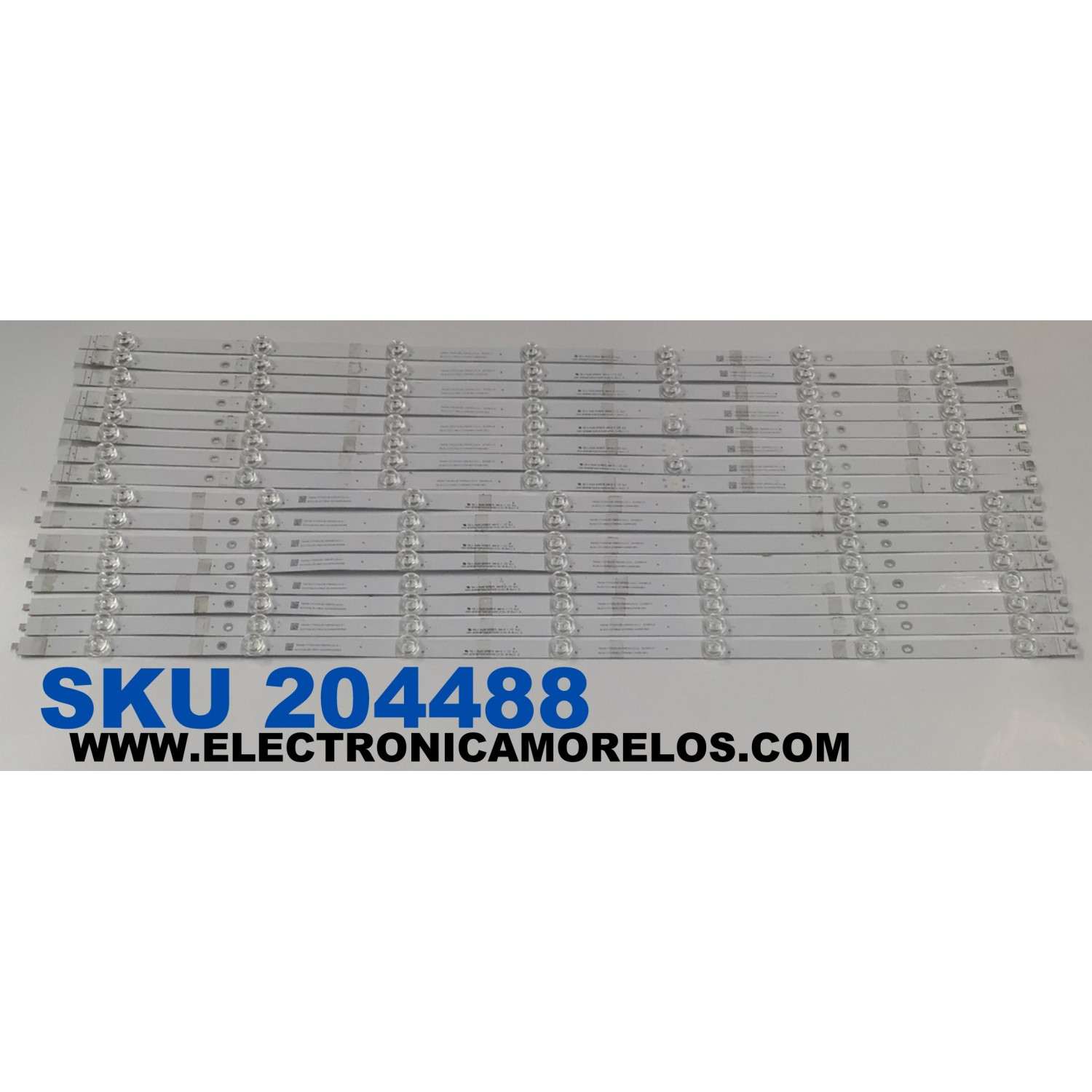 KIT DE LEDS PARA TV ORIGINAL 16 PIEZAS / NUMERO DE PARTE CRH-BXBUM75Q63030081414L / CRH-BXBUM75Q63030081414L-L-REV1.2 / CRH-BXBUM75Q63030081414L-R-REV1.2 / 7839-763015-05081411 / 0L21XXXJB21139HBK1A8BXBU / 239510 / 0XXX0L21JB2 / MODELO 75"