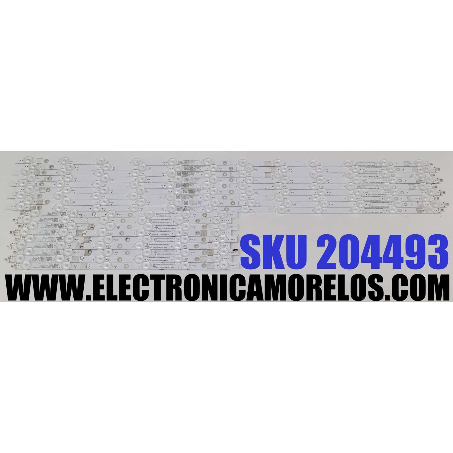 KIT DE LEDS PARA TV VIZIO ORIGINAL 18 PIEZAS / NUMERO DE PARTE LB-GM3030-GJVIZIO589X18VB51-R-S / LB-GM3030-GJVIZIO589X18VB51-L-S / 210BZ12DLB339CR00X / 210BZ06DRB339CR00X / 58VB51-R / 58VB51-L / LB-GM3030-GJVIZI0589X18VB51 / MODELOS M58Q7-J01 / V585-J01