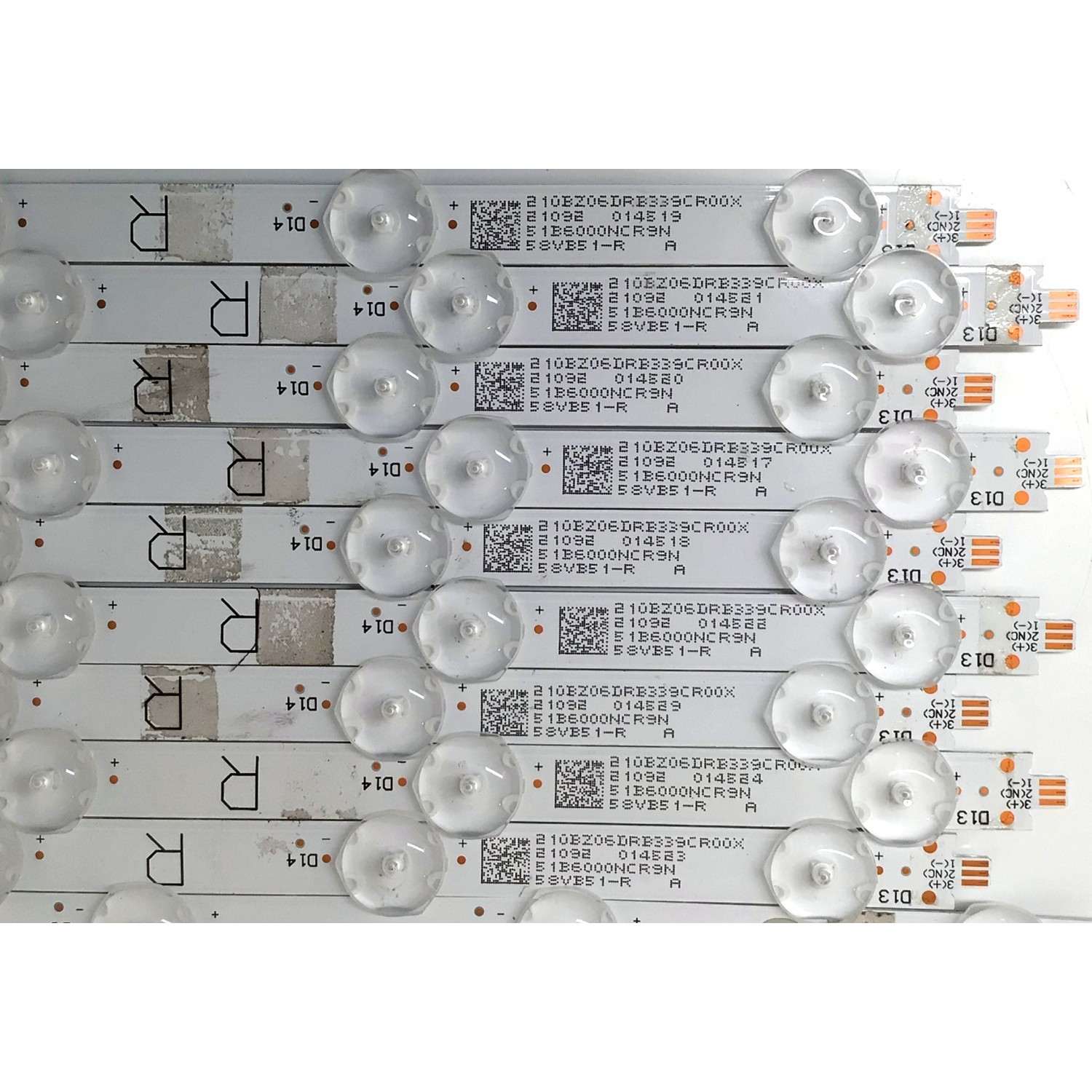 KIT DE LEDS PARA TV VIZIO ORIGINAL 18 PIEZAS / NUMERO DE PARTE LB-GM3030-GJVIZIO589X18VB51-R-S / LB-GM3030-GJVIZIO589X18VB51-L-S / 210BZ12DLB339CR00X / 210BZ06DRB339CR00X / 58VB51-R / 58VB51-L / LB-GM3030-GJVIZI0589X18VB51 / MODELOS M58Q7-J01 / V585-J01 - Imagen 2