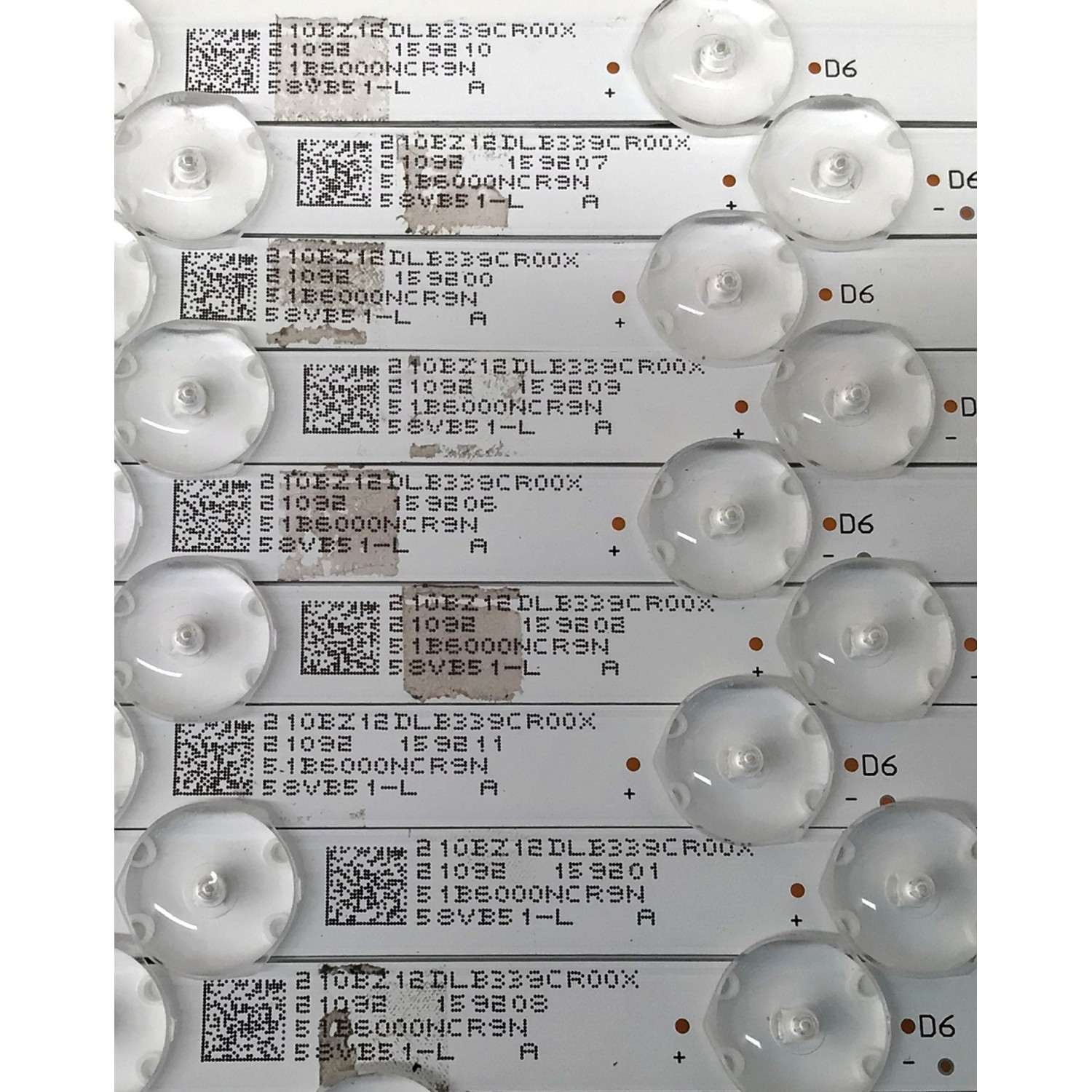 KIT DE LEDS PARA TV VIZIO ORIGINAL 18 PIEZAS / NUMERO DE PARTE LB-GM3030-GJVIZIO589X18VB51-R-S / LB-GM3030-GJVIZIO589X18VB51-L-S / 210BZ12DLB339CR00X / 210BZ06DRB339CR00X / 58VB51-R / 58VB51-L / LB-GM3030-GJVIZI0589X18VB51 / MODELOS M58Q7-J01 / V585-J01 - Imagen 4