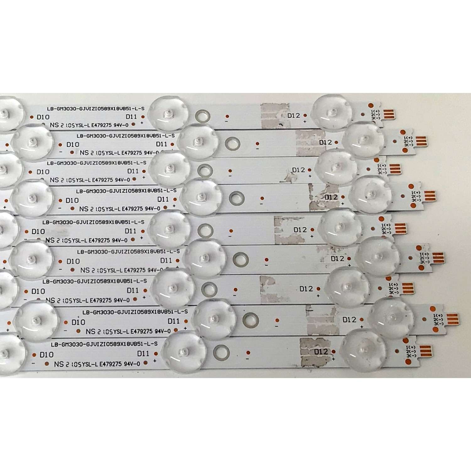 KIT DE LEDS PARA TV VIZIO ORIGINAL 18 PIEZAS / NUMERO DE PARTE LB-GM3030-GJVIZIO589X18VB51-R-S / LB-GM3030-GJVIZIO589X18VB51-L-S / 210BZ12DLB339CR00X / 210BZ06DRB339CR00X / 58VB51-R / 58VB51-L / LB-GM3030-GJVIZI0589X18VB51 / MODELOS M58Q7-J01 / V585-J01 - Imagen 5