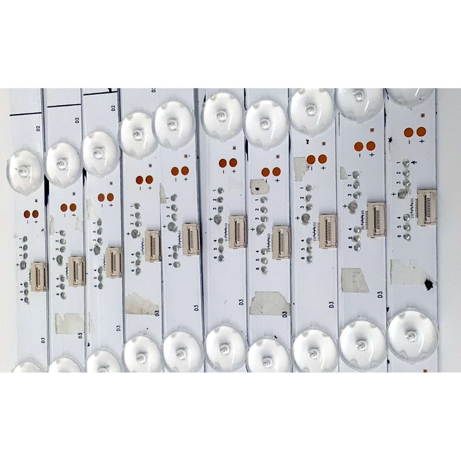 KIT DE LEDS PARA TV HISENSE ORIGINAL 20 PIEZAS / NUMERO DE PARTE LB6508S V2 / LB6508S V3 / 1248780 / 1248781 / JHD650X3U52-T0L8 / 2020120401 / JHD650X3U52-T0L8 / PANEL JHD650X3U52-T0L8\S0\FJ\FM\ROH / T650QVN07.5 / MODELOS 65U6G / 65U6GR - Imagen 3