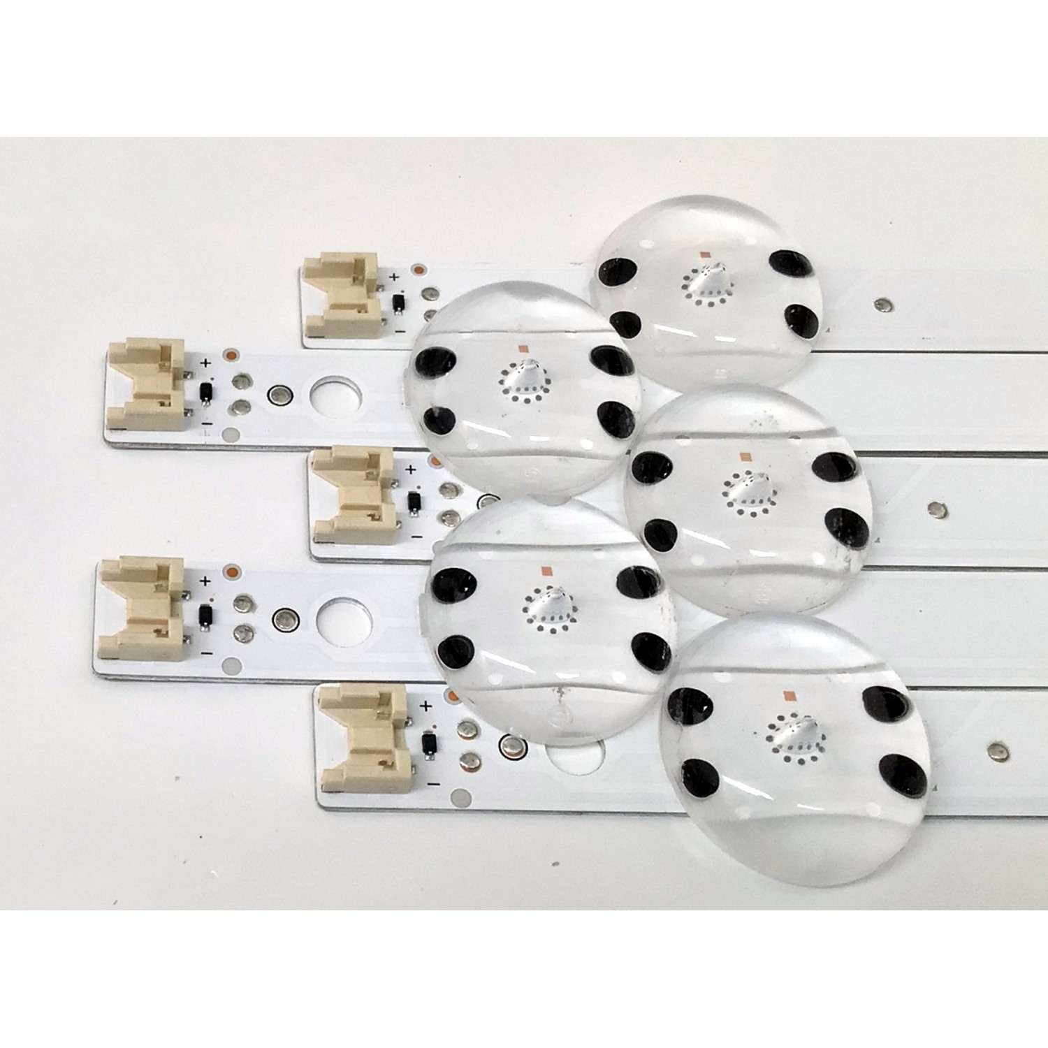 KIT DE LED'S PARA TV LG ((5 PIEZAS)) / NUMERO DE PARTE EAV65034301 / SSC_Y21 Slim Trident 43NANO75_S / SSC_Y21 Slim Trident 43NANO75_LGD_PTN0.6_REV00_210210 / SSC_Y21 Slim Trident 43NANO75_S / LC430DQC (SP)(A1) / MODELO 43NANO75UQA / 43NANO75UQA.BUSYLJM - Imagen 4