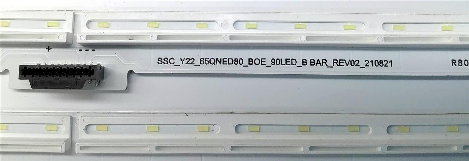 KIT DE LEDS ORIGINAL PARA TV LG 2 PIEZAS / NUMERO DE PARTE SSC_Y22_65QNED80 / SSC_Y22_65QNED80_BOE_90LED_A BAR_REV02_210821 / SSC_Y22_65QNED80_BOE_90LED_B BAR_REV02_210821 / PANEL NC650EQH-ABLH1 / DISPLAY HV650QUB-E9E / MODELO 65QNED80 / 65QNED80AQA - Imagen 4