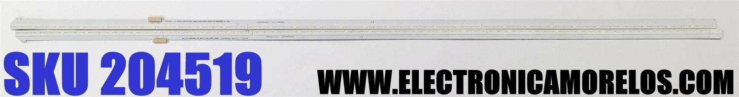 KIT DE LEDS PARA TV LG ORIGINAL 2 PIEZAS / NUMERO DE PARTE SSC_Y21_65NANO85_LGD_90LED_A BAR_REV01_200831 / SSC_Y21_65NANO85_LGD_90LED_B BAR_REV01_200831 / 65NANO85 / 65NANO85_LGD_90LED / MODELO 65NANO85 / 65NAN085