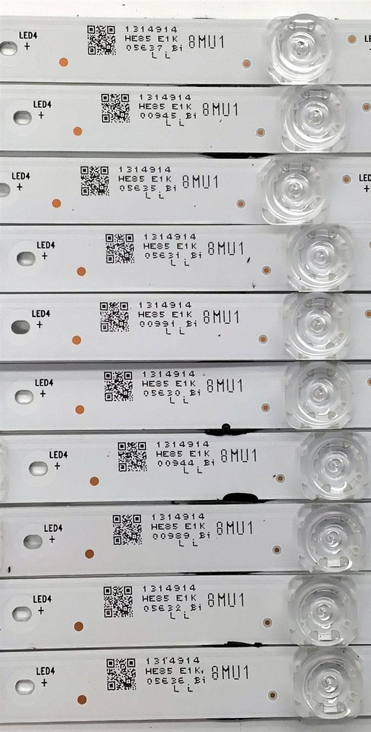 KIT DE LED'S PARA TV HISENSE QLED ((INCOMPLETO SOLO 10 PIEZAS)) / NUMERO DE PARTE LB8500N.0 / 2023072801 / HD850H1U51-TAL / 1314914 / HD850H1U51-TAL+2023072801+LB8500N.0 / E519757 / PANEL HD850H1U51-TBLF\S0\GM\ROH / DISPLAY T850QVN03.4 / MODELO 85QD6N - Imagen 3