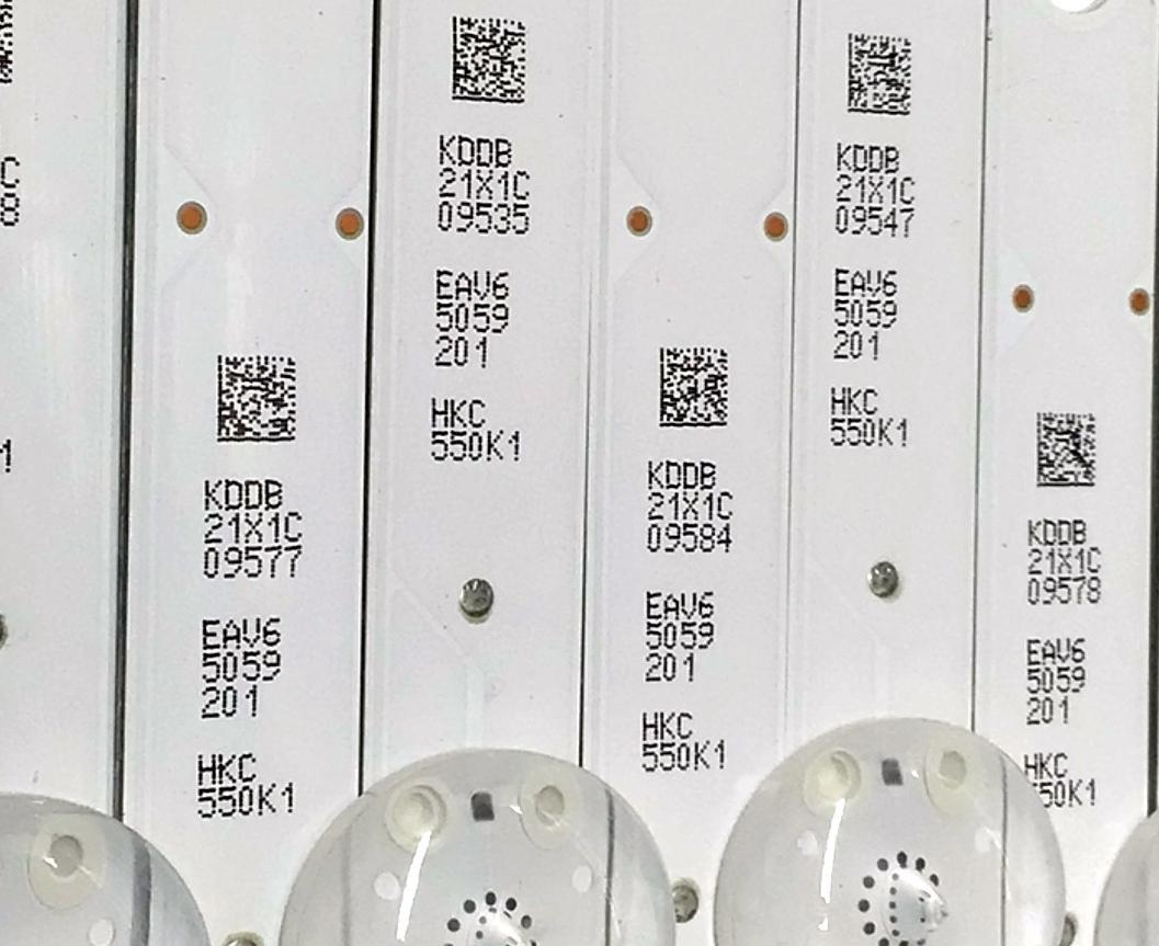 KIT DE LED'S PARA TV LG ((7 PIEZAS)) / NUMERO DE PARTE EAV65059201 / SSC_Y23 SLIM TRIDENT_55UR80/75_HKC_A_S / SSC_Y23 SLIM TRIDENT_55UR80/75_HKC_A_REV00_221122 / PANEL NC550TQG / DISPLAY PT550GT07-1 VER.1.0 / MODELO 55UR8750PSA / 55UR8750PSA.BWMSLJM - Imagen 2