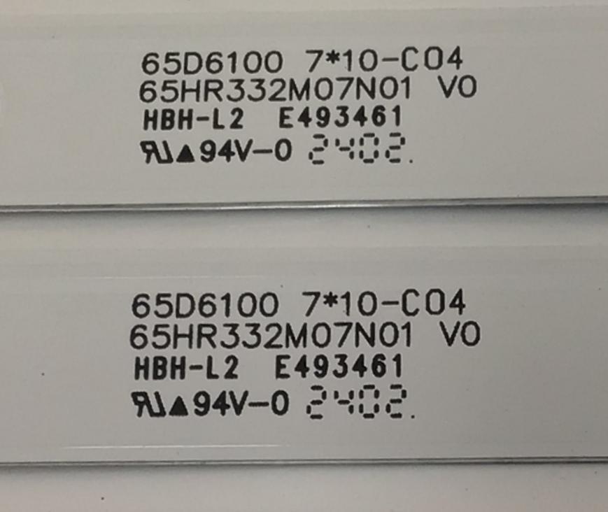 KIT LEDS PARA TV PHILIPS ORIGINAL 10 PIEZAS / NUMERO DE PARTE 65HR332M07N01 / 65HR332M07N01 V0 / 65D6100 / 4L-ZX065T-HR015X / PANEL LVU650CSDX E0365 / DISPLAY ST6451D06-03 VER.2.1 / MODELO 65PUL7973/F7 - Imagen 4