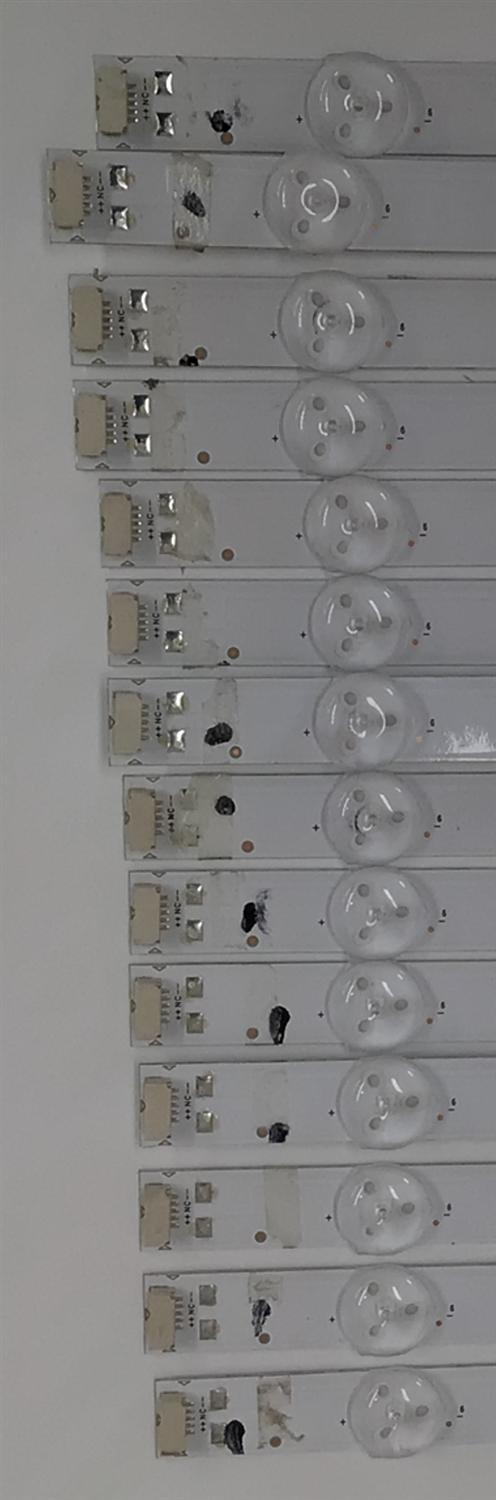 KIT DE LED'S PARA TV TCL ((14 PIEZAS)) / NUMERO DE PARTE 85HR332M09N04 V0 / 85FZ-T / 9X14-C02 / 85HR332M09N04 / E199273 / LL2A08R1C / 230101041140 / PANEL HK850WLEDM-JH25H / DISPLAY PT850GT01-4 VER.1.0 / MODELOS 85S410R / 85S450R - Imagen 2