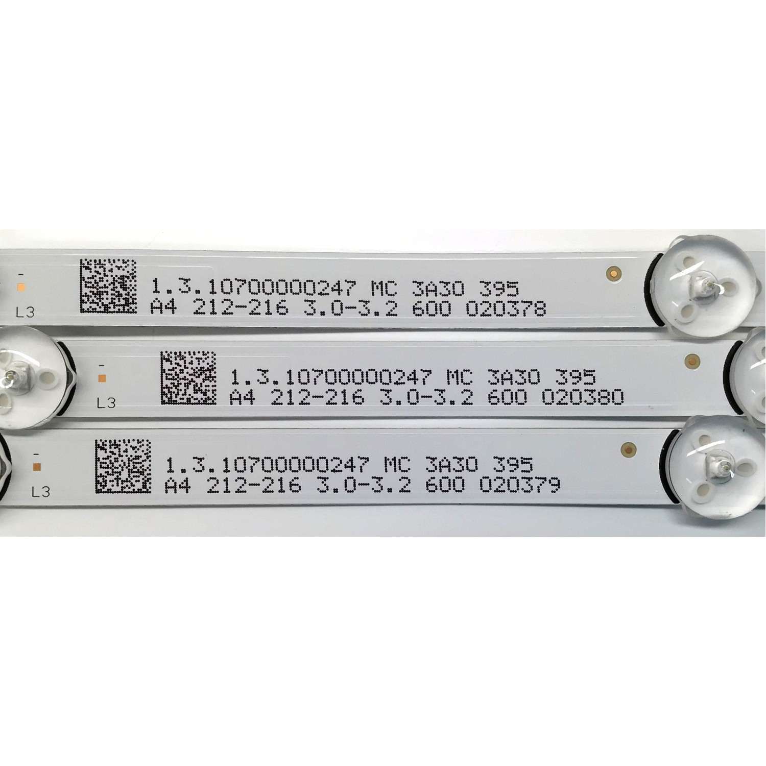 KIT DE LED'S PARA TV EVL ((3 PIEZAS)) / NUMERO DE PARTE MS-L4033 V1 / E309772 / 1.3.10700000247 / MS-L4033 / MODELO 40EVLSM - Imagen 3