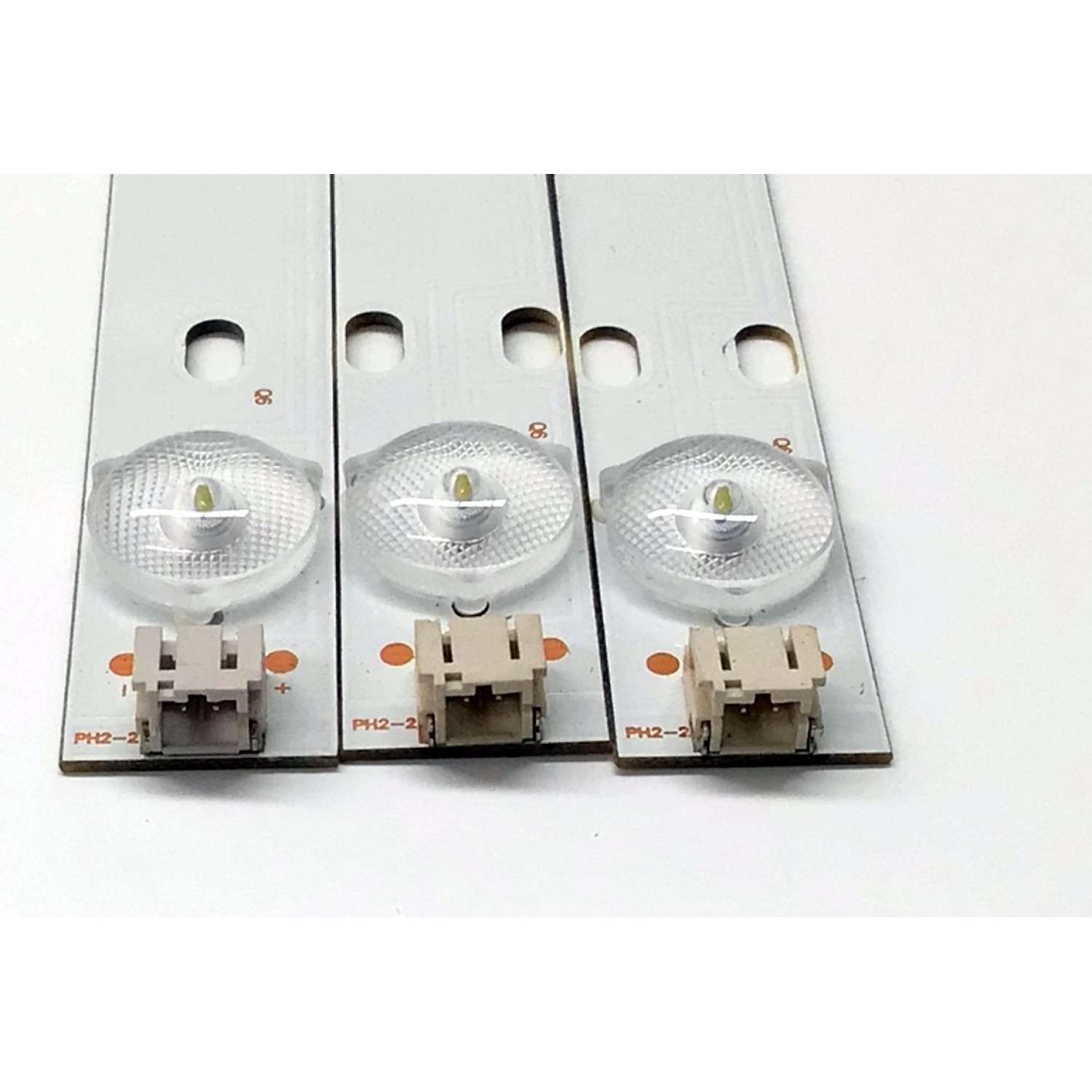 KIT DE LED'S PARA TV JENSEN ((3 PIEZAS)) / NUMERO DE PARTE ADS-DX31536-3X6-1 / ADS-DX31536-3X6-2 / 20160324 / E177671B-PEC / PANEL ST3151A04-8 / MODELOS JTV32DC / JTV3217DC - Imagen 4
