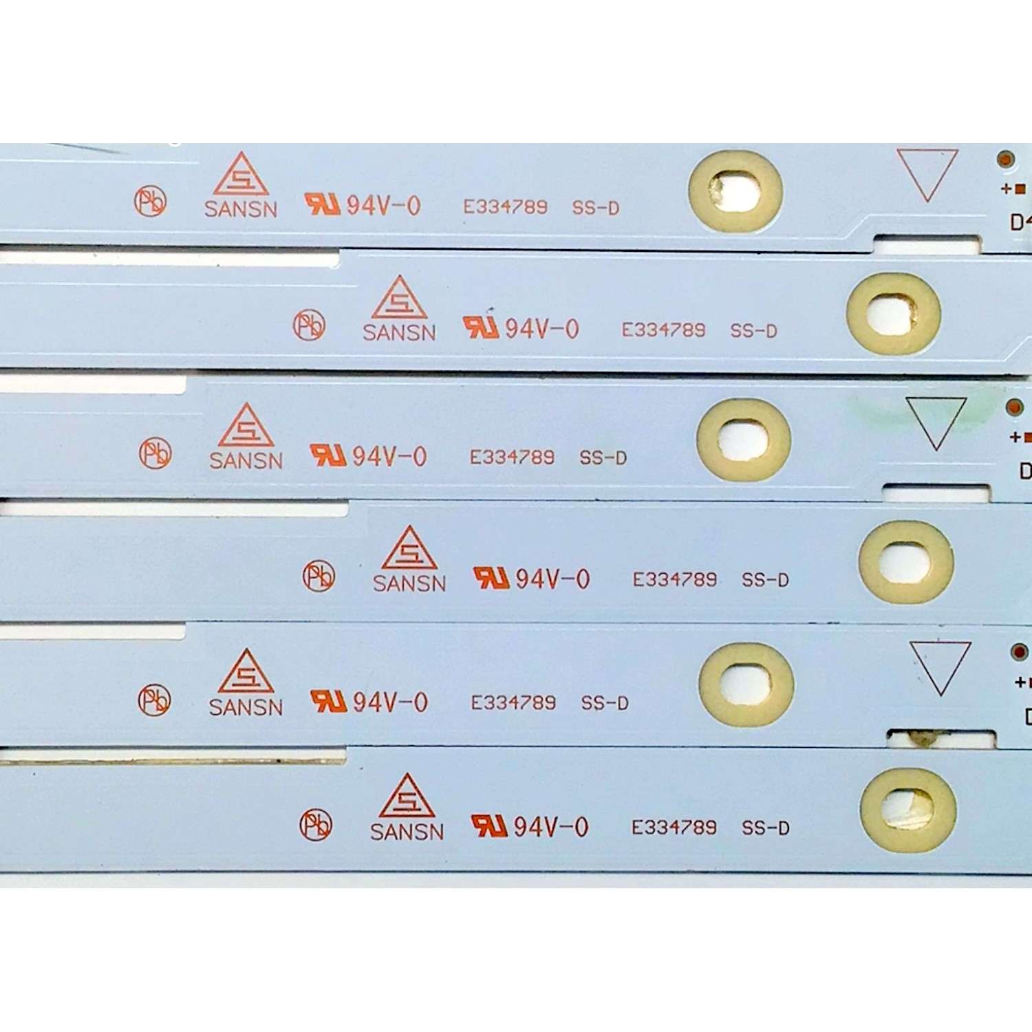 KIT DE LED'S PARA TV PHILIPS ((6 PIEZAS)) / NUMERO DE PARTE UDULEDEVL004 / LBM430E0401-BB-4 / LBM430E0401-BB-4(0) / UDULEDEVL004 REV.A / F150F150M6M6DD / E030F13 / E334789 / MODELOS 43PFL4901/F7 DS6 / 43PFL4901/F7B / FW43D25F B - Imagen 3