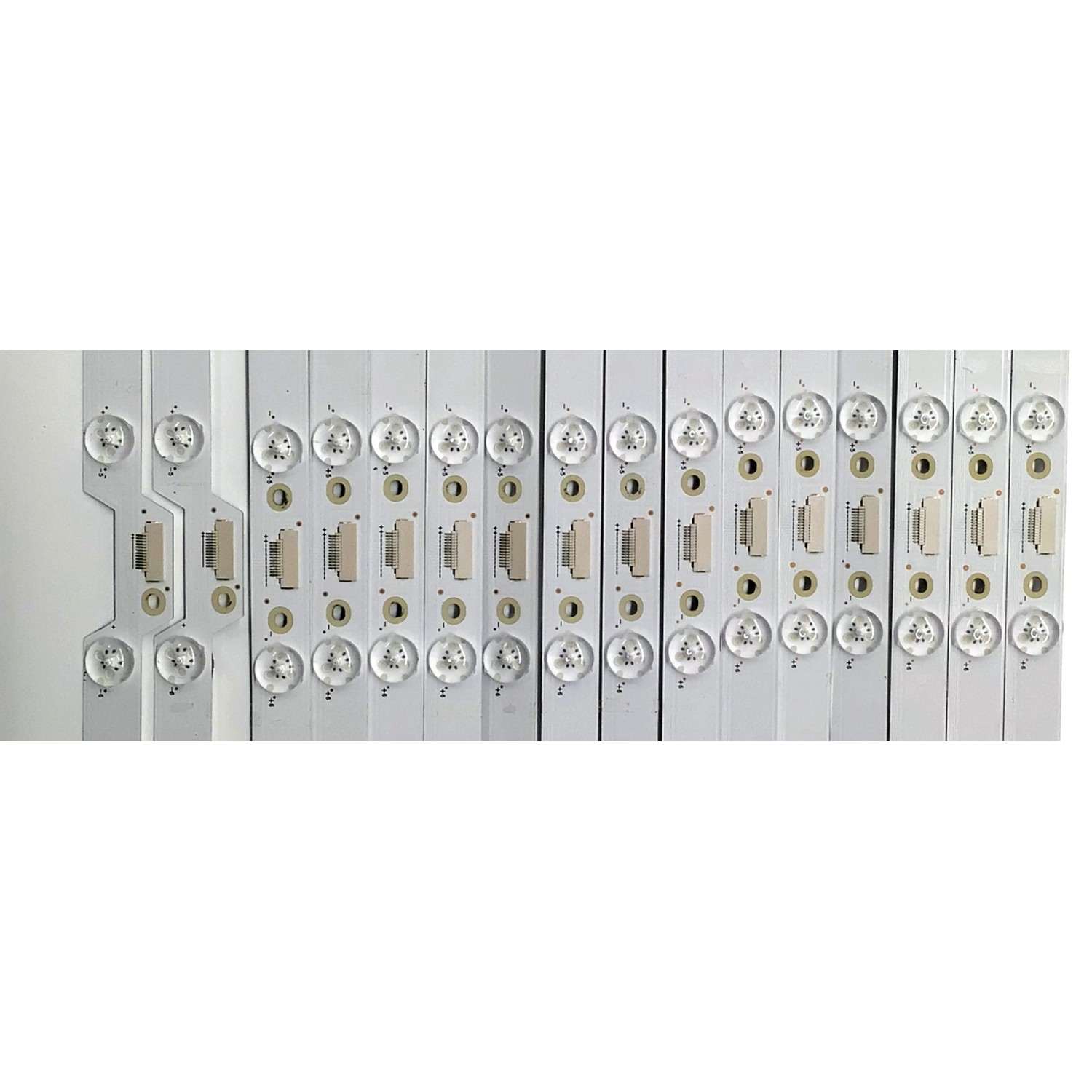 KIT DE LED'S PARA TV TCL QLED ((16 PIEZAS)) / NUMERO DE PARTE 65HR330M10A3 V2 / 65HR330M10B3 V2 / LP7B09BCB / B101-000955 / B101-000956 / 65C11G B 10*2-C04 / 65C11G A 10*14-C10 / PANEL LVU650NDJL CD9W28 V1 / DISPLAY ST6451D08-5 VER.2.1 / MODELO 65Q750G - Imagen 3
