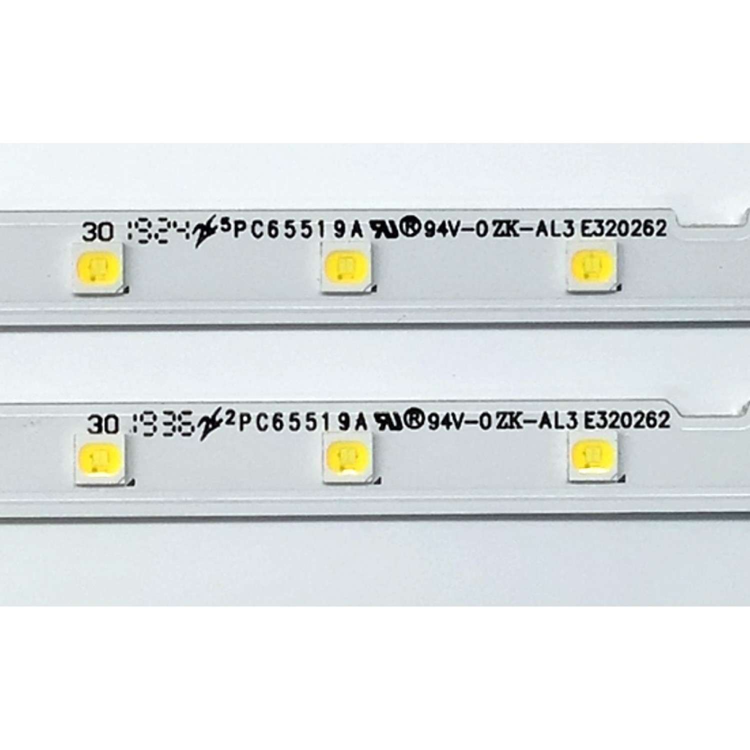 KIT DE LED'S PARA TV SAMSUNG ((2 PIEZAS)) / NUMERO DE PARTE BN96-45913A / STS550AU9 / NU7100_STS550AU9_40LEDS_3030F_2C_REV1.0_180226_BN96-45913A / 45913A / PC65519A / E320262 / PANEL CY-NN055HGLV6H / CY-CT055HGHV1H / MODELO UN55NU69 / UN55NU6900FXZA CA02 - Imagen 3