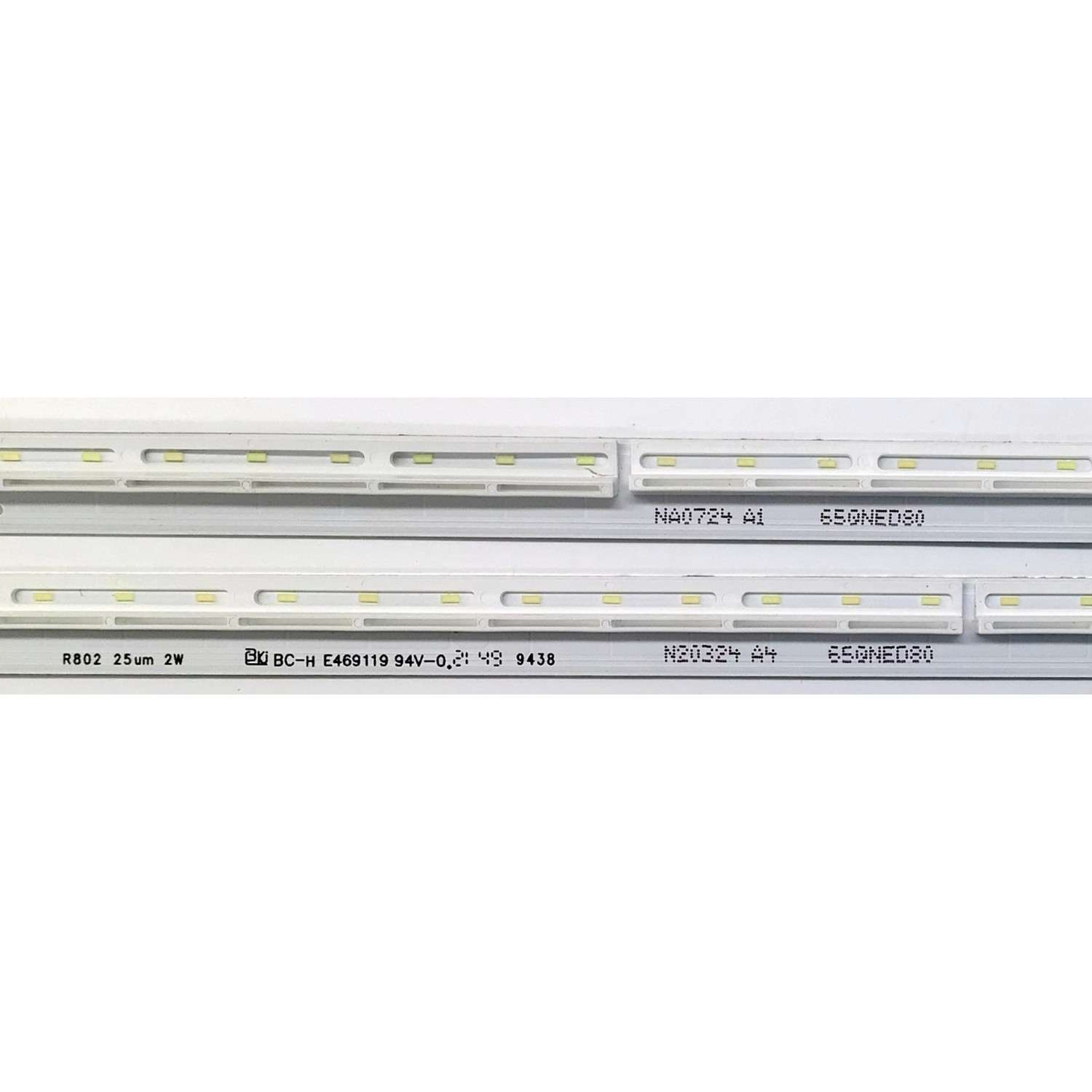 KIT DE LEDS ORIGINAL PARA TV LG 2 PIEZAS / NUMERO DE PARTE SSC_Y22_65QNED80 / SSC_Y22_65QNED80_BOE_90LED_A BAR_REV02_210821 / SSC_Y22_65QNED80_BOE_90LED_B BAR_REV02_210821 / PANEL NC650EQH-ABLH1 / DISPLAY HV650QUB-E9E / MODELO 65QNED80 / 65QNED80AQA - Imagen 3