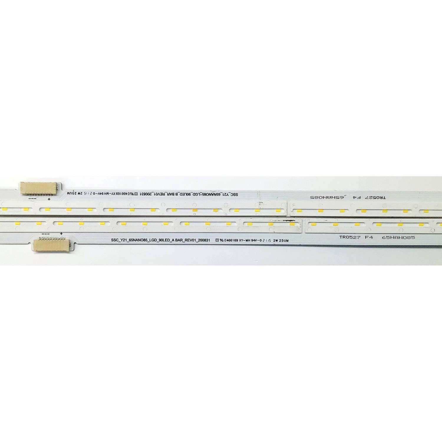 KIT DE LEDS PARA TV LG ORIGINAL 2 PIEZAS / NUMERO DE PARTE SSC_Y21_65NANO85_LGD_90LED_A BAR_REV01_200831 / SSC_Y21_65NANO85_LGD_90LED_B BAR_REV01_200831 / 65NANO85 / 65NANO85_LGD_90LED / MODELO 65NANO85 / 65NAN085 - Imagen 2
