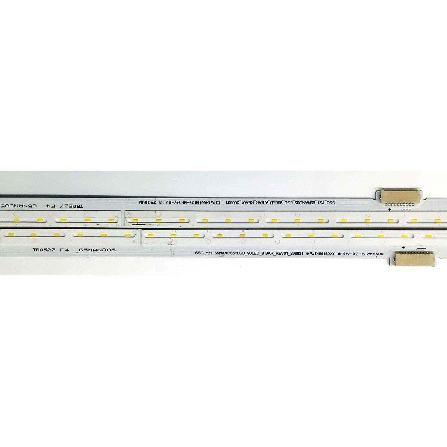 KIT DE LEDS PARA TV LG ORIGINAL 2 PIEZAS / NUMERO DE PARTE SSC_Y21_65NANO85_LGD_90LED_A BAR_REV01_200831 / SSC_Y21_65NANO85_LGD_90LED_B BAR_REV01_200831 / 65NANO85 / 65NANO85_LGD_90LED / MODELO 65NANO85 / 65NAN085 - Imagen 3