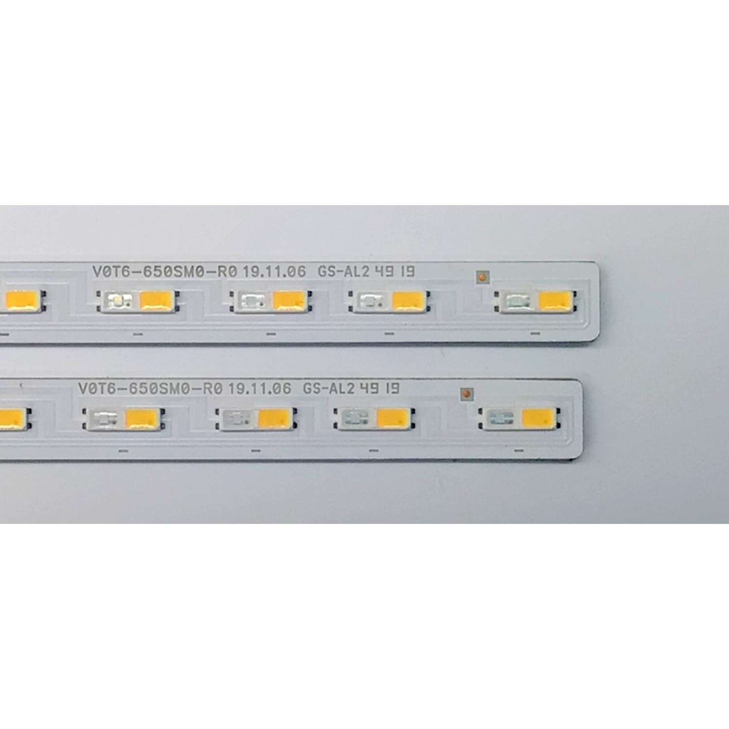 KIT DE LEDS ORIGINAL PARA TV SAMSUNG QLED 2 PIEZAS / NUMERO DE PARTE V0T6-650SM0-R0 / BN96-50385A / 50385A / PANEL CY-RT065FGLV2H / MODELOS QN65Q7DTAFXZA / QN65Q6DTAFXZA / QN65Q60TAFXZA / QN65Q60TBFXZA / QN65Q70TAFXZA / QN65LS03TAFXZA - Imagen 4