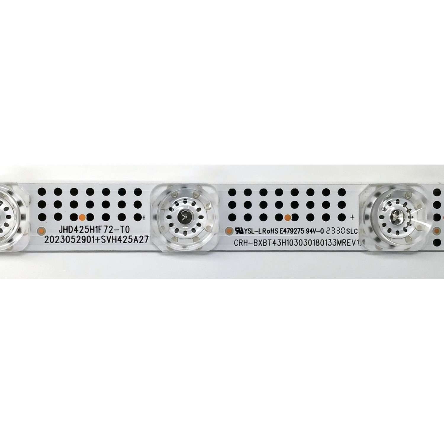 LED PARA TV HISENSE ((1 PIEZA)) / NUMERO DE PARTE CRH-BXBT43H103030180133MREV1.1 / JHD425H1F72-T0 / SVH425A27 / 2023052901+SVH425A27 / 1311930 / 26371800 / PANEL JHD425H1F71-T0KT\S1\GM\ROH / DISPLAY HV430FHB-F90 / MODELO 43A4K - Imagen 2