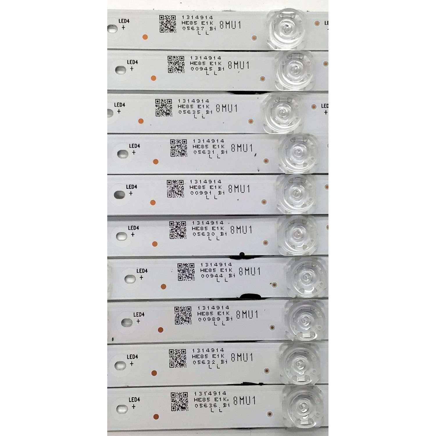 KIT DE LED'S PARA TV HISENSE QLED ((INCOMPLETO SOLO 10 PIEZAS)) / NUMERO DE PARTE LB8500N.0 / 2023072801 / HD850H1U51-TAL / 1314914 / HD850H1U51-TAL+2023072801+LB8500N.0 / E519757 / PANEL HD850H1U51-TBLF\S0\GM\ROH / DISPLAY T850QVN03.4 / MODELO 85QD6N - Imagen 3