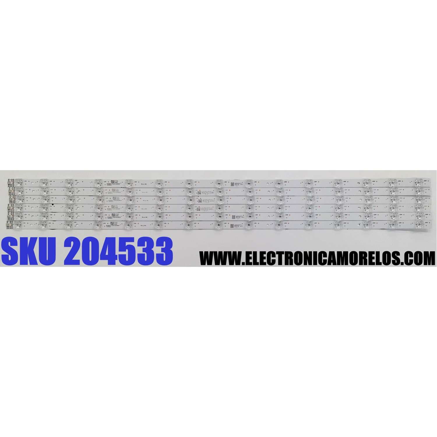 KIT DE LED'S PARA TV HISENSE QLED ((6 PIEZAS)) / NUMERO DE PARTE LB75032.0 / HD750H1U72-T0LGK1+2023061301+LB75032.0 / HD750H1U72-T0LGK1 / 2023061301 / 1315410 / E493461 / HBH-H2 / PANEL HD750H1U72-T0LFK1 / DISPLAY HV750QUB-F91 / MODELOS 75QD6N / 75A76K / 75A65K