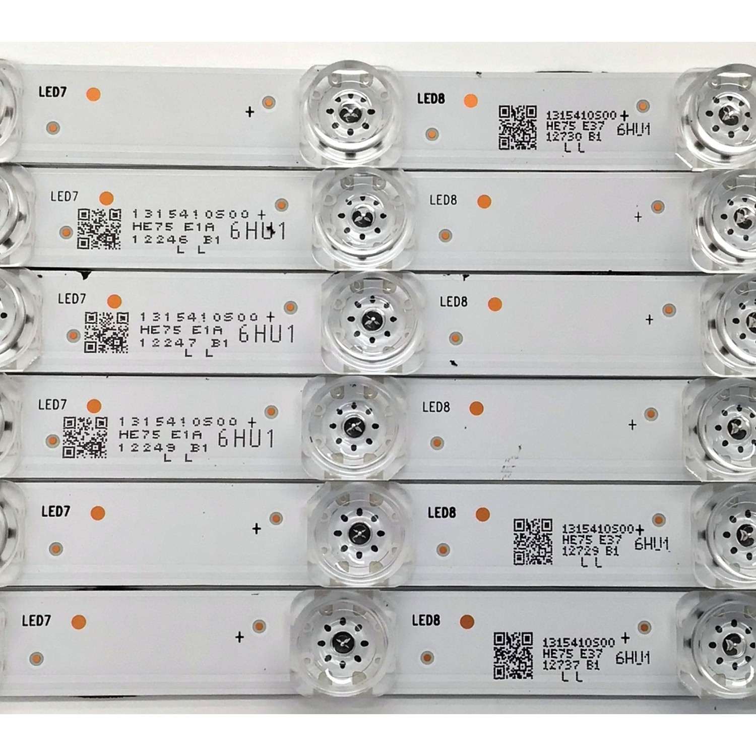 KIT DE LED'S PARA TV HISENSE QLED ((6 PIEZAS)) / NUMERO DE PARTE LB75032.0 / HD750H1U72-T0LGK1+2023061301+LB75032.0 / HD750H1U72-T0LGK1 / 2023061301 / 1315410 / E493461 / HBH-H2 / PANEL HD750H1U72-T0LFK1 / DISPLAY HV750QUB-F91 / MODELOS 75QD6N / 75A76K / 75A65K - Imagen 3
