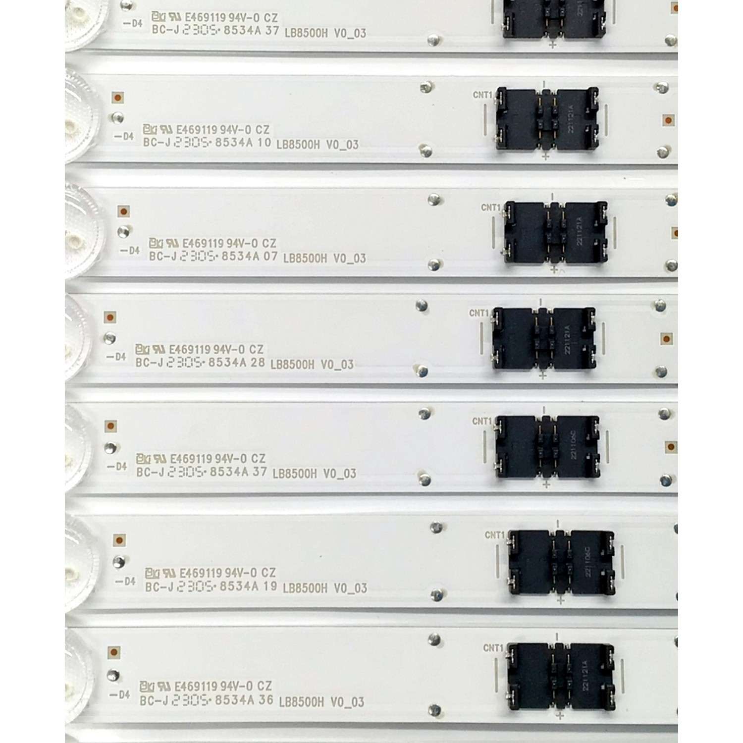 KIT DE LED'S PARA TV SONY BRAVIA ((16 PIEZAS)) / NUMERO DE PARTE LB8500H V0_03 / LB8500H  / 8500H00002 / N85R3D677 / 8534A / E469119 94V-0 CZ / PANEL YSDM085CCS11 / DISPLAY ST8461D02-2 VER.2.1 / MODELO KD-85X77CL / KD85X77CL - Imagen 3