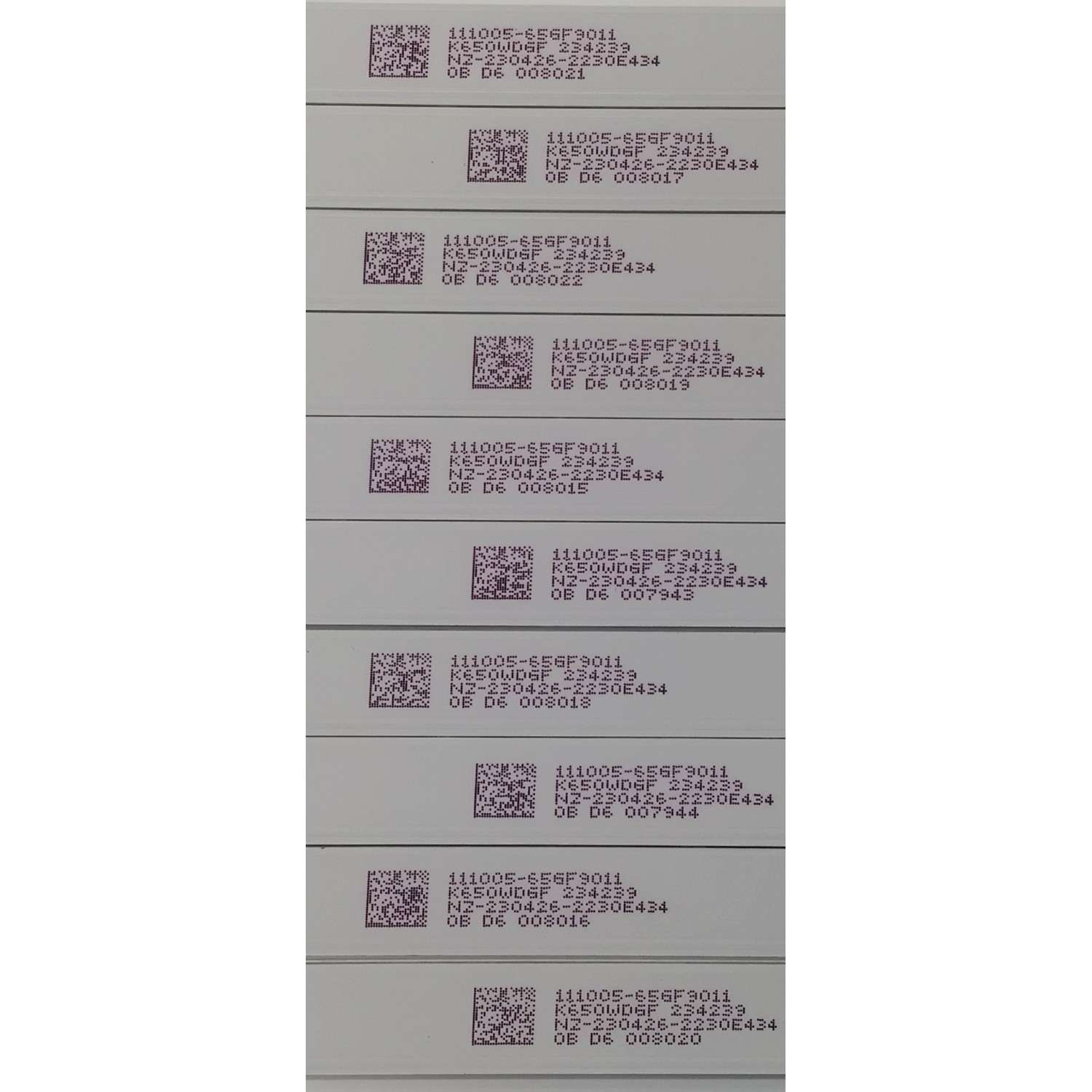 KIT DE LED'S PARA TV SHARP ((10 PIEZAS)) / NUMERO DE PARTE 4708-K65DGF-A7113N01 / K650WDG A7 / XRJ1060 SLC04708RA0 / E479275 / 111005-65FG9011 / K650WGF / PANEL K650WDGF / DISPLAY ST6451D06-3 VER.2.1 / MODELOS 4T-C65EL8UR / 100012587 ((65'' PULGADAS)) - Imagen 5