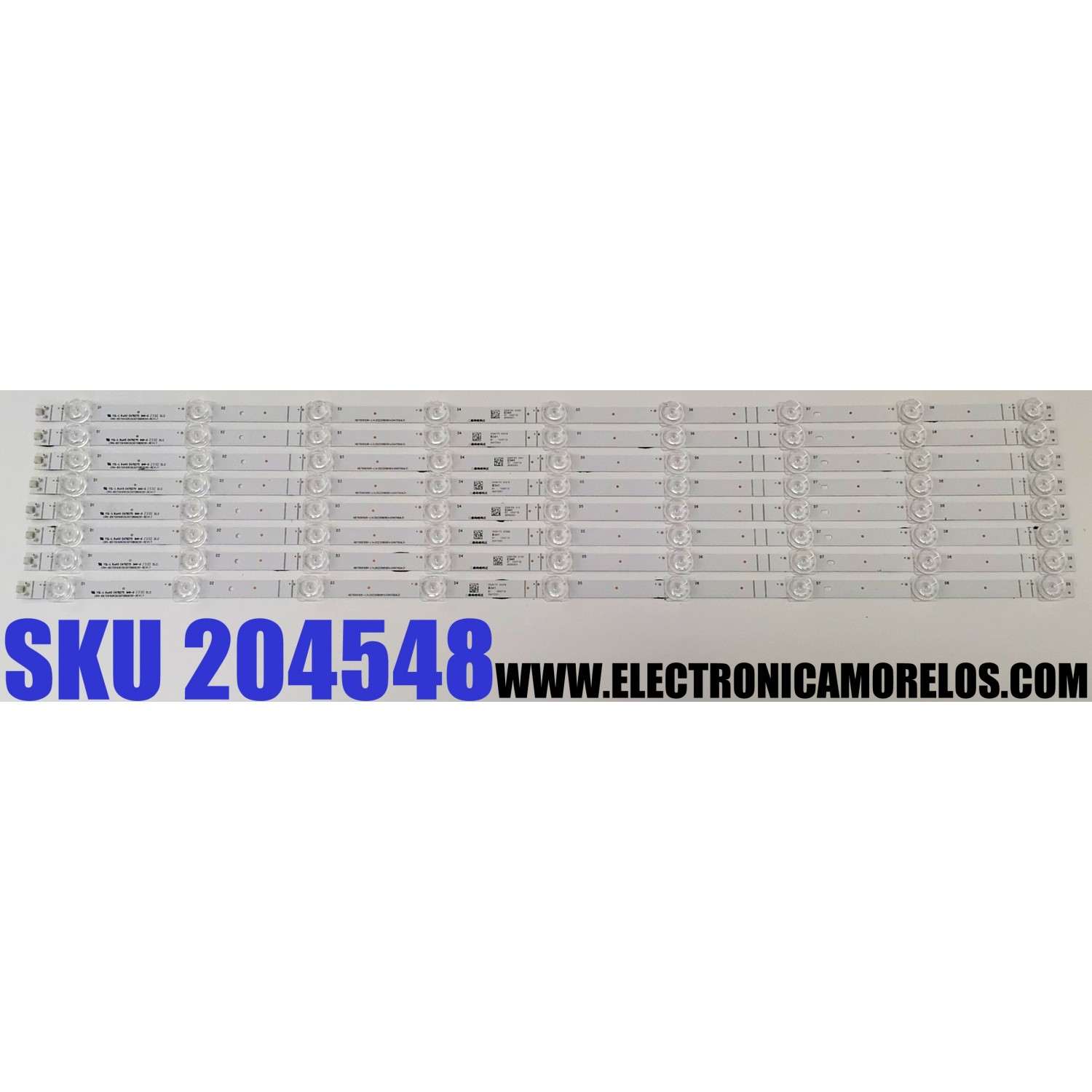 KIT DE LED'S PARA TV HISENSE ((8 PIEZAS)) / NUMERO DE PARTE CRH-BX70X1U913030T0809291-REV1.7 / HD700X1U91-L1+2022090101+SVH700A31 / HD700X1U91-L1 / 2022090101 / SVH700A31 / 1252719 / PANEL HD700X1U92-TAL1B2 / DISPLAY CV700U2-T01 REV:04 / MODELO 70A65H / 70A6H