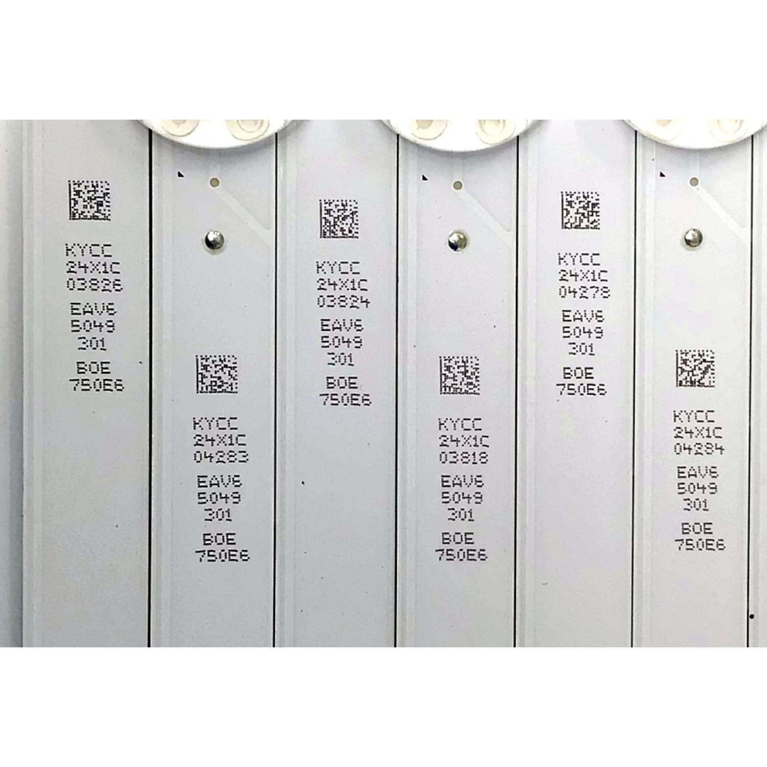 KIT DE LEDS ORIGINAL PARA TV LG 9 PIEZAS / NUMERO DE PARTE EAV65049301 / SSC_Y23_SLIM TRIDENT_75UR80_BOE_S / SSC_Y23_SLIM TRIDENT_75UR80_BOE_(0.6PI)_REV00_220907 / E466169 / BOE750E6 / BOE 750E6 / PANEL NC750TQG / MODELOS 75UR8000AUA / 75UR8750PSA - Imagen 2