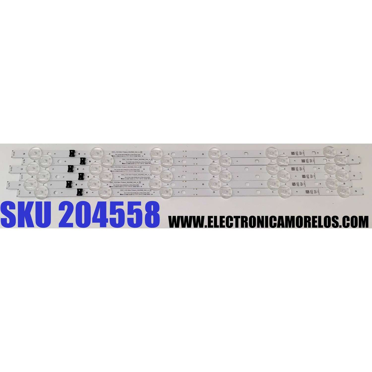 KIT DE LEDS PARA TV LG ORIGINAL 6 PIEZAS / NUMERO DE PARTE EAV65056501 / SSC_Y23 SLIM TRIDENT_50UR80_INX_A_S / SSC_Y23 SLIM TRIDENT_50UR80_INX_A_PTN0.5_REV00_220923 / PANEL NC500TQG / DISPLAY V500DJ7-QE1 B REV.C9 / MODELOS 50UR7800PSB / 50UR8000AUA