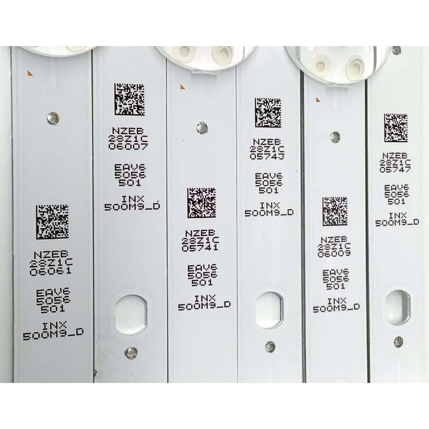 KIT DE LEDS PARA TV LG ORIGINAL 6 PIEZAS / NUMERO DE PARTE EAV65056501 / SSC_Y23 SLIM TRIDENT_50UR80_INX_A_S / SSC_Y23 SLIM TRIDENT_50UR80_INX_A_PTN0.5_REV00_220923 / PANEL NC500TQG / DISPLAY V500DJ7-QE1 B REV.C9 / MODELOS 50UR7800PSB / 50UR8000AUA - Imagen 4