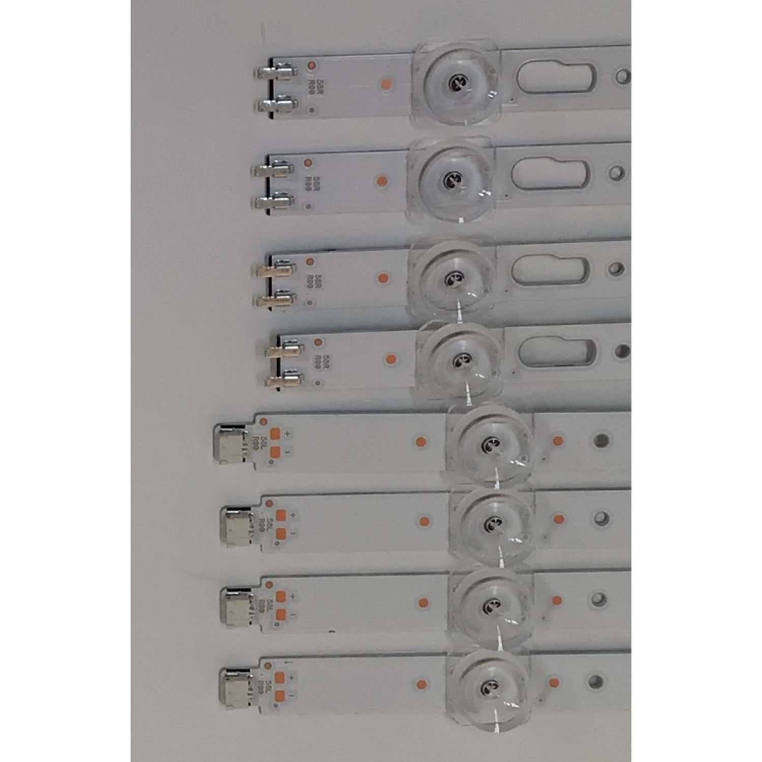 KIT DE LED'S PARA TV SAMSUNG ((8 PIEZAS)) / NUMERO DE PARTE BN96-50458A / BN96-50459A / 50458A / 50459A / 58 RR00 / 58 LR00 / 58RR00 / 58LR00 / MODELOS UN58TU / UA58TU / UN58AU / UN58CU / UE58TU / UE58AU / UA58AU / GU58AU / MAS MODELOS EN DESCRIPCIÓN - Imagen 2