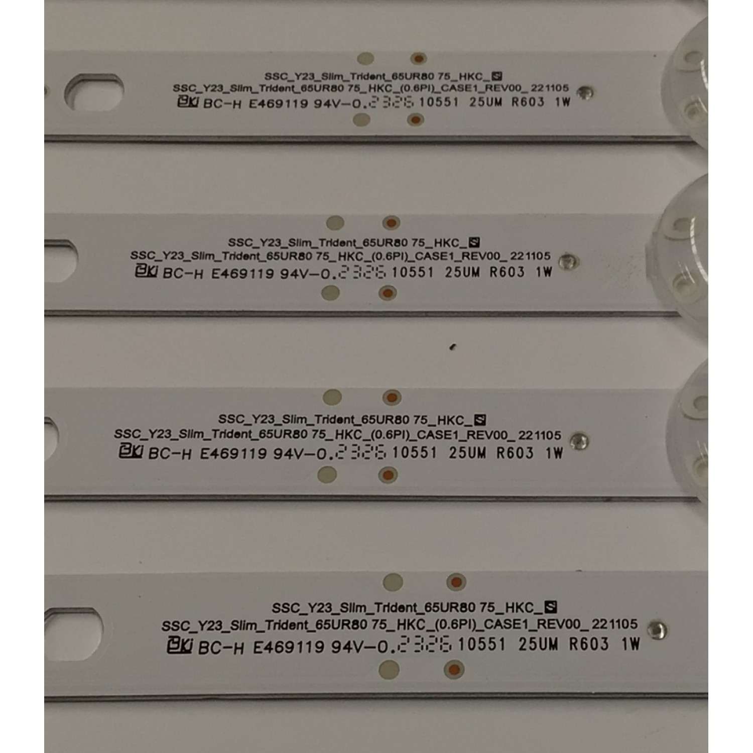 KIT DE LEDS PARA TV LG 8 PIEZAS / NUMERO DE PARTE EAV65066001 / SSC_Y23_SLIM_TRIDENT_65UR80 75_HKC_S / SSC_Y23_SLIM_TRIDENT_65UR80 75_HKC_(0.6PI)_CASE1_REV00_221105 / 65UR8075_HKC_S / HKC 650V9 / E466169 / MODELO 65UR8750PSA - Imagen 2