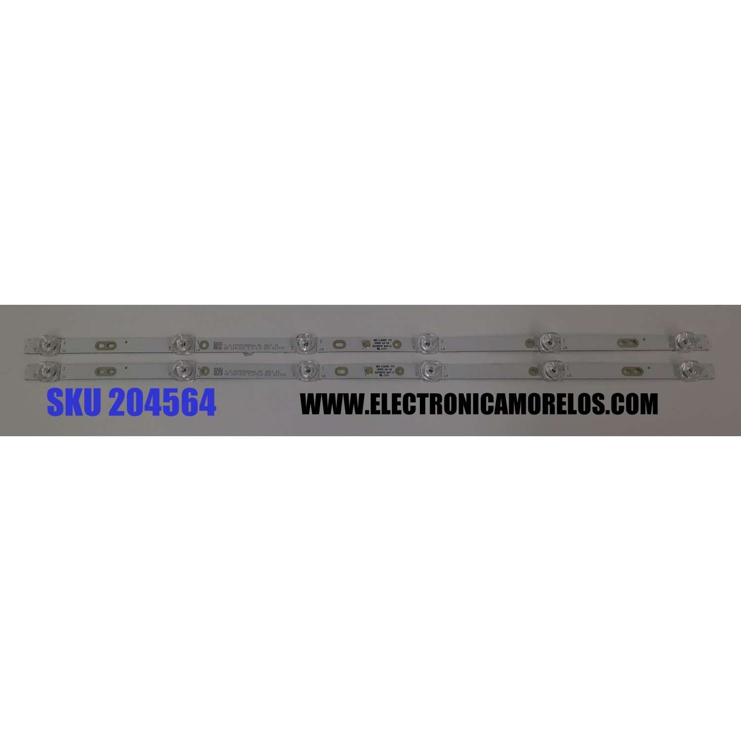 KIT DE LEDS ORIGINAL PARA TV EVL 2 PIEZAS / NUMERO DE PARTE MS-L4225 V3 / E479275 / 1.3.10703200266 / A5 224-232 3.2-3.4 600 011375 / A5 224-232 3.2-3.4 600 011376 / PANEL T320XVN02.H / MODELO 32EVLSM