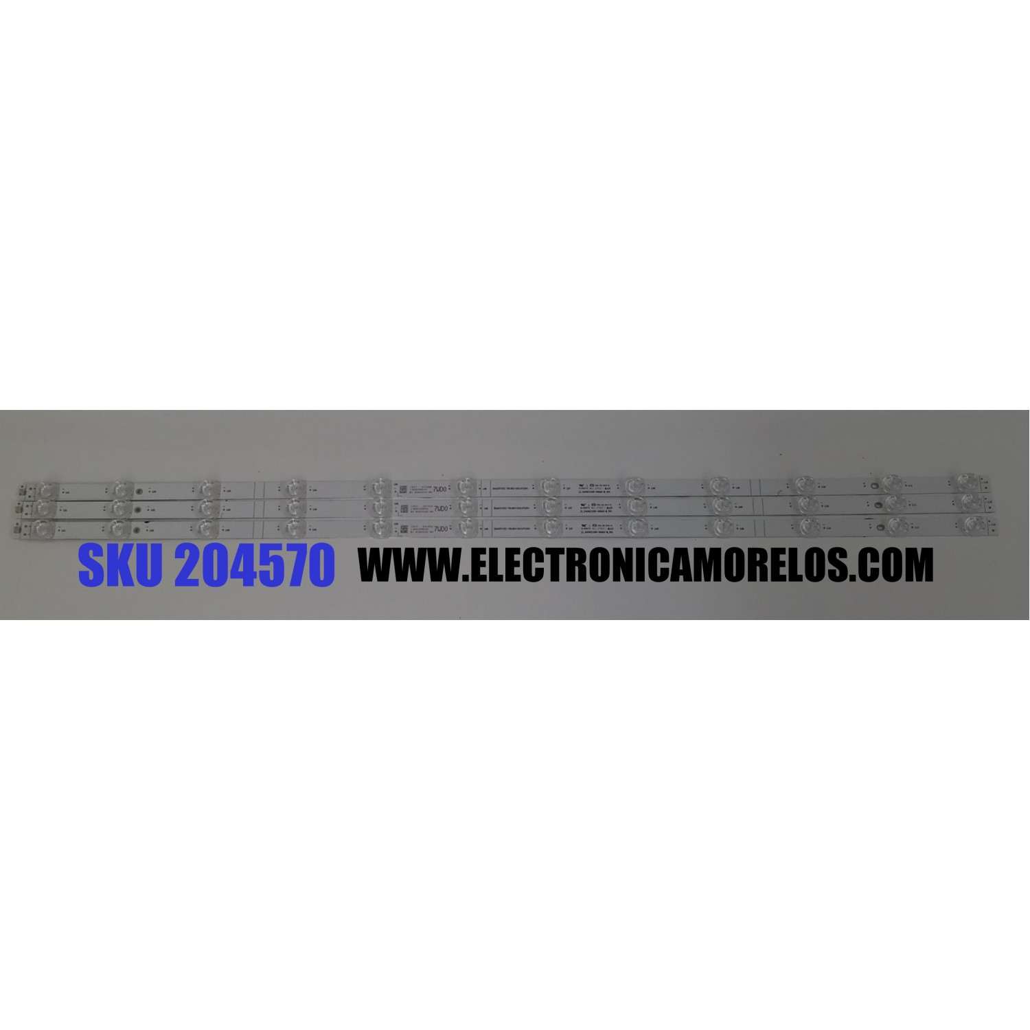 KIT DE LEDS ORIGINAL PARA TV HISENSE 3 PIEZAS / NUMERO DE PARTE JL.D430C1330-003AS-M_V01 / HD425Y1U51-T0L9K2+2021072201 / HD425Y1U51-T0L9K2 / 2021072201 / 2021072201 / 1269229500 / PANEL HD425Y1U71-T0LG / DISPLAY HV430QUB-F70 / MODELO 43A7K / 43QD65NF / 43QD6QV
