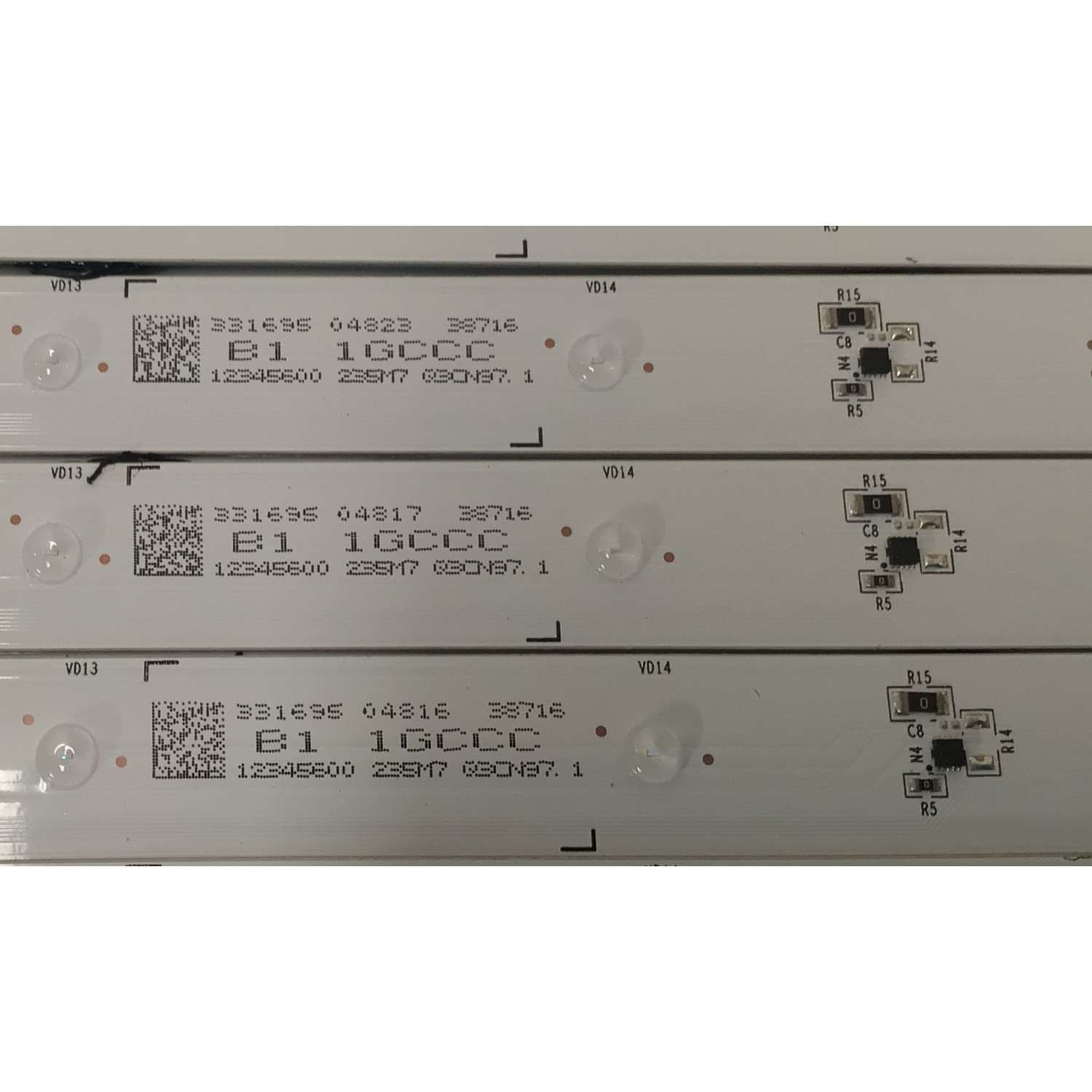 KIT DE LED'S PARA TV HISENSE ((24 PIEZAS)) / NUMERO DE PARTE CRH-BXK65H31836T16Z1S1P32E-REV1.3 / RSAG7.820.13079/ROH VER.A / HD650H3U51-T0L2+2023021401+SHV650AV8 / 331695 / 12345600 / PANEL HD650H3U51-T0L2\S0\GM\ROH / DISPLAY T650QVN07.H / MODELO 65U7K - Imagen 2