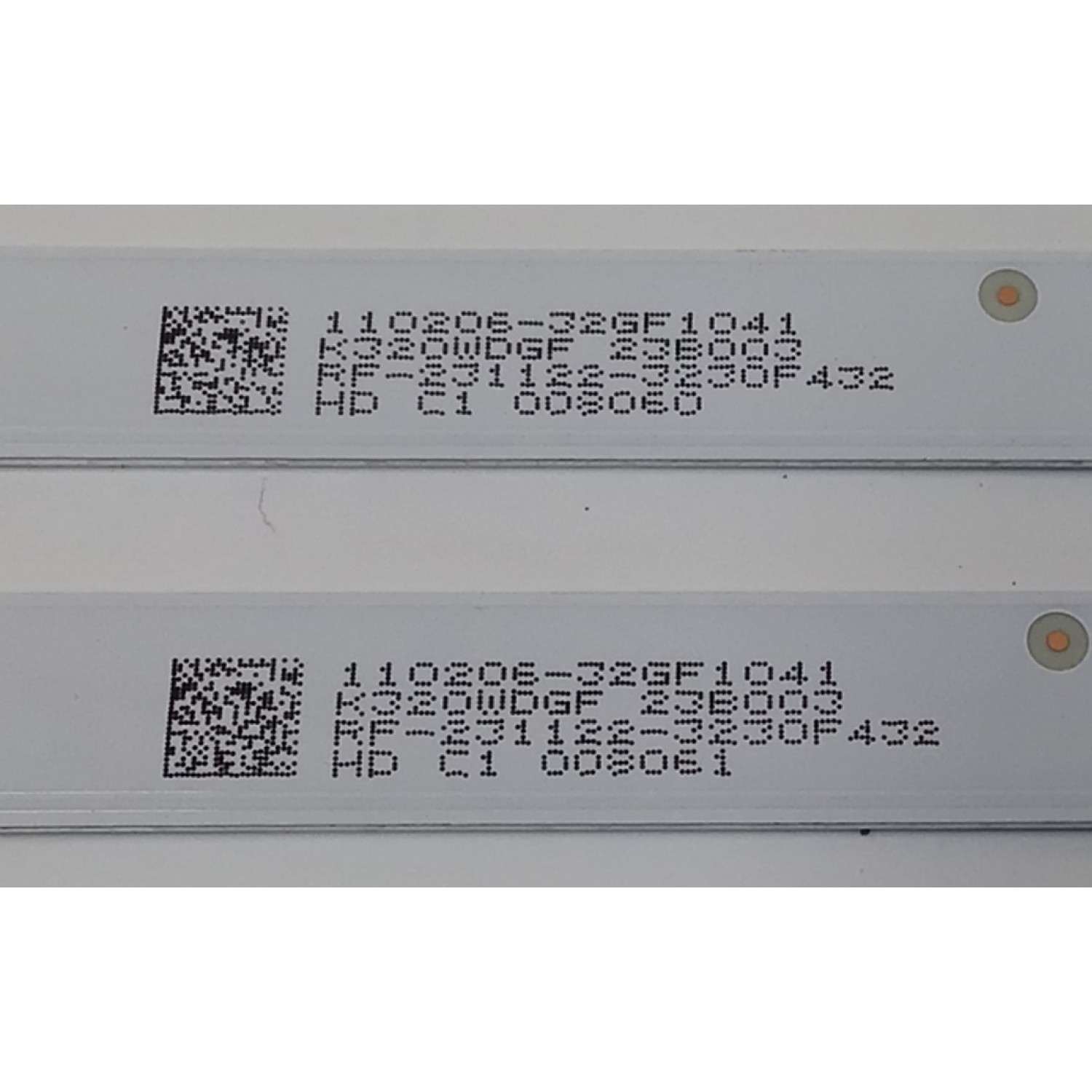 KIT DE LED'S PARA TV SHARP ((2 PIEZA)) / NUMERO DE PARTE 4708-K32DGF-A1113N11 / K320WDGF A1 / GZYH4708RA0 / 110206-32GF1041 / 23B003 / RF-231122-3230F432 / PANEL K320WDGF / DISPLAY CV320H2-F01 REV:03 / MODELO 2T-C32EF8URK - Imagen 4