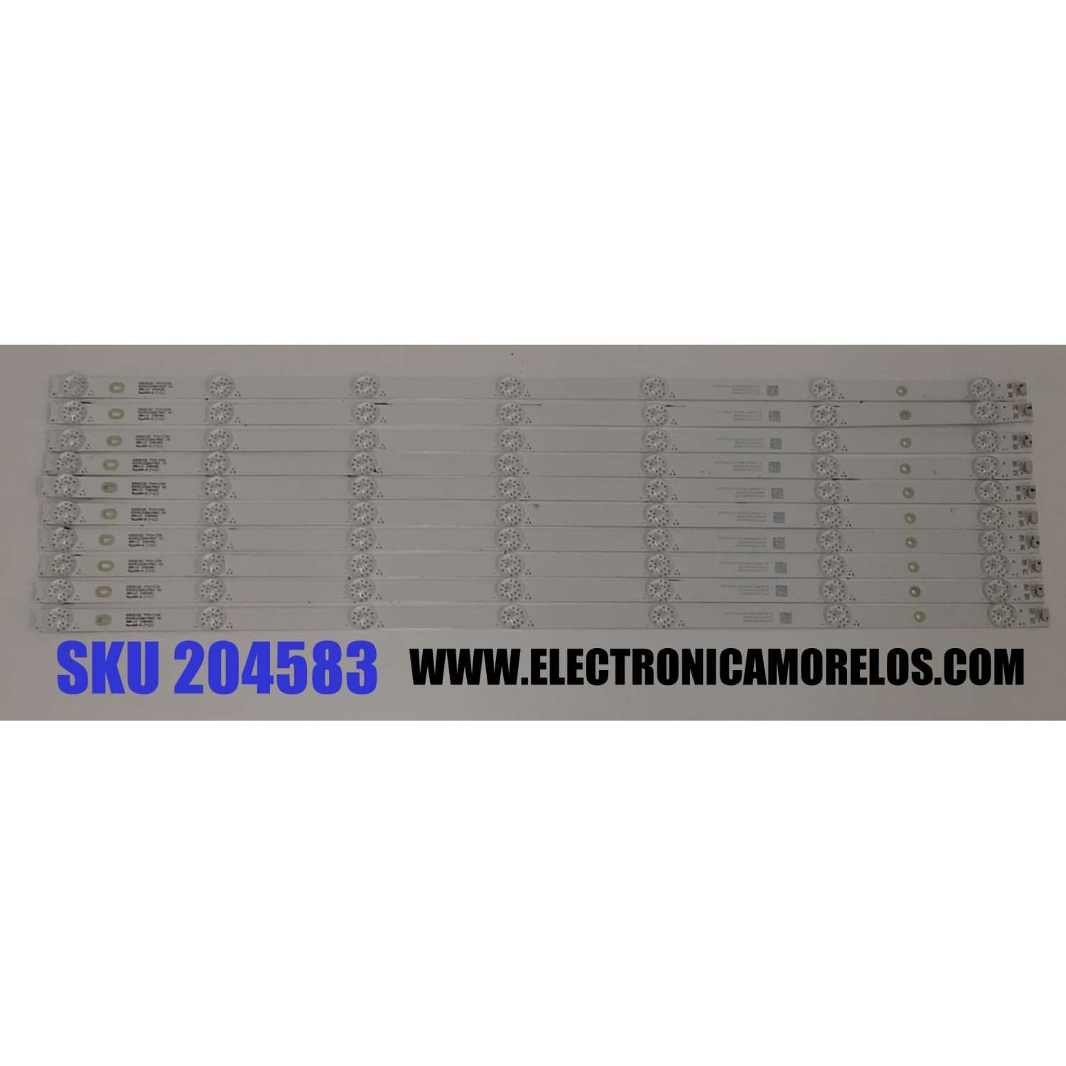 KIT LEDS PARA TV PHILIPS ORIGINAL 10 PIEZAS / NUMERO DE PARTE 65HR332M07N01 / 65HR332M07N01 V0 / 65D6100 / 4L-ZX065T-HR015X / PANEL LVU650CSDX E0365 / DISPLAY ST6451D06-03 VER.2.1 / MODELO 65PUL7973/F7