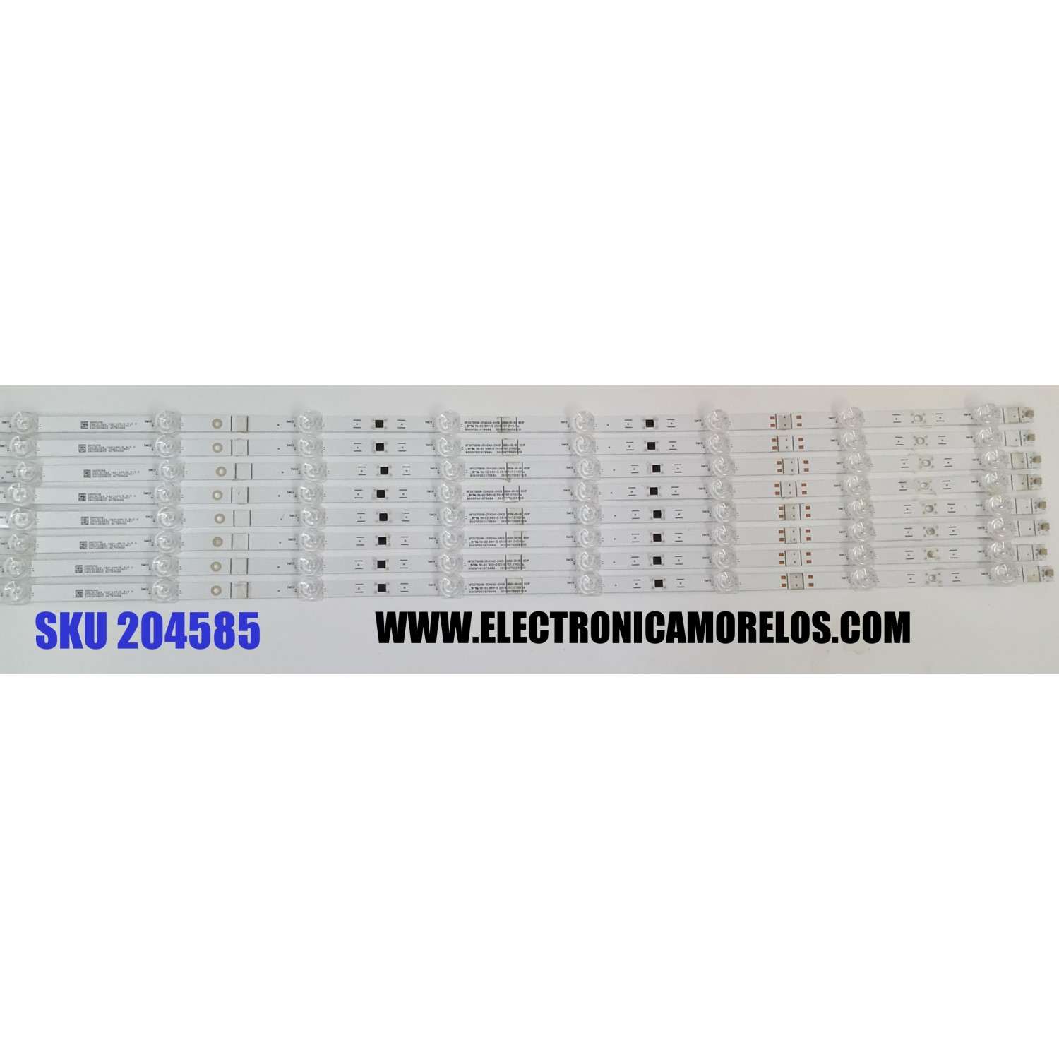 KIT DE LEDS PARA TV VIZIO ORIGINAL 8 PIEZAS / NUMERO DE PARTE HFSX75D08-ZC42AG-24CD / 303HX750051CD / B005P00107968A / GC750M26 / 70401-01867 / 240126AB03 / PANEL BOEI750WQ1 / DISPLAY HV750QUB-F91 / MODELOS V4K75M-0804 / V4K75S-0804
